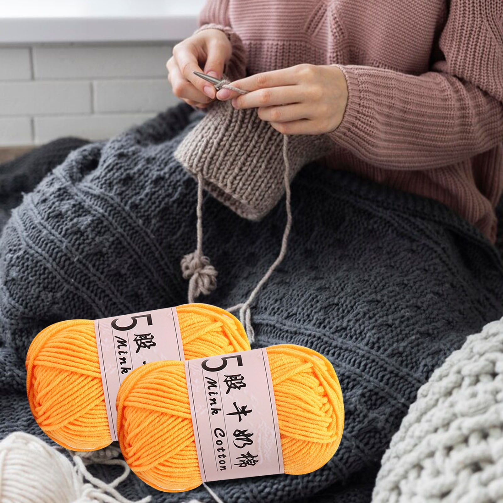 PALIFEUR Cotton Yarn Soft Cotton Yarn for Crocheting and Knitting
