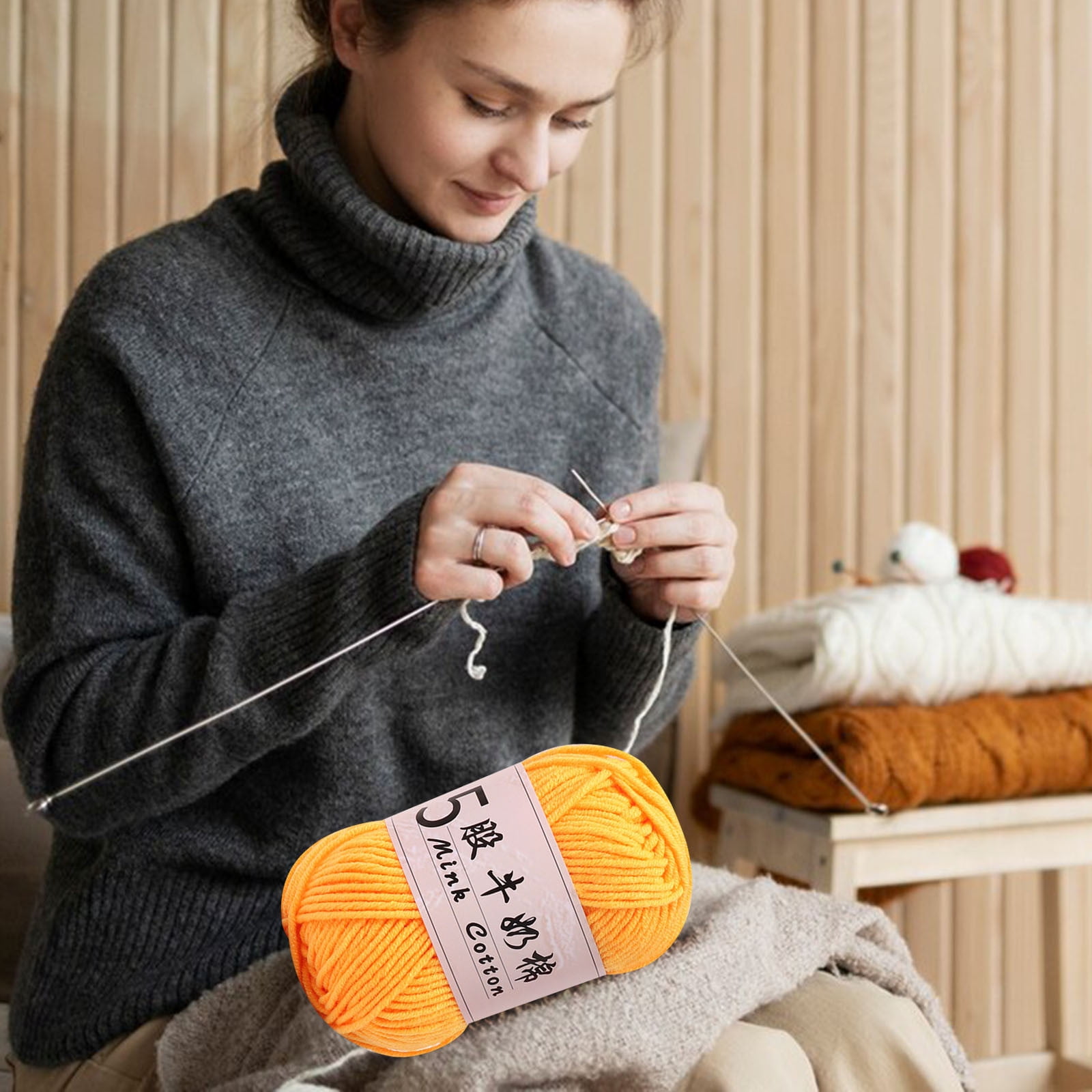 PALIFEUR Cotton Yarn Soft Cotton Yarn for Crocheting and Knitting