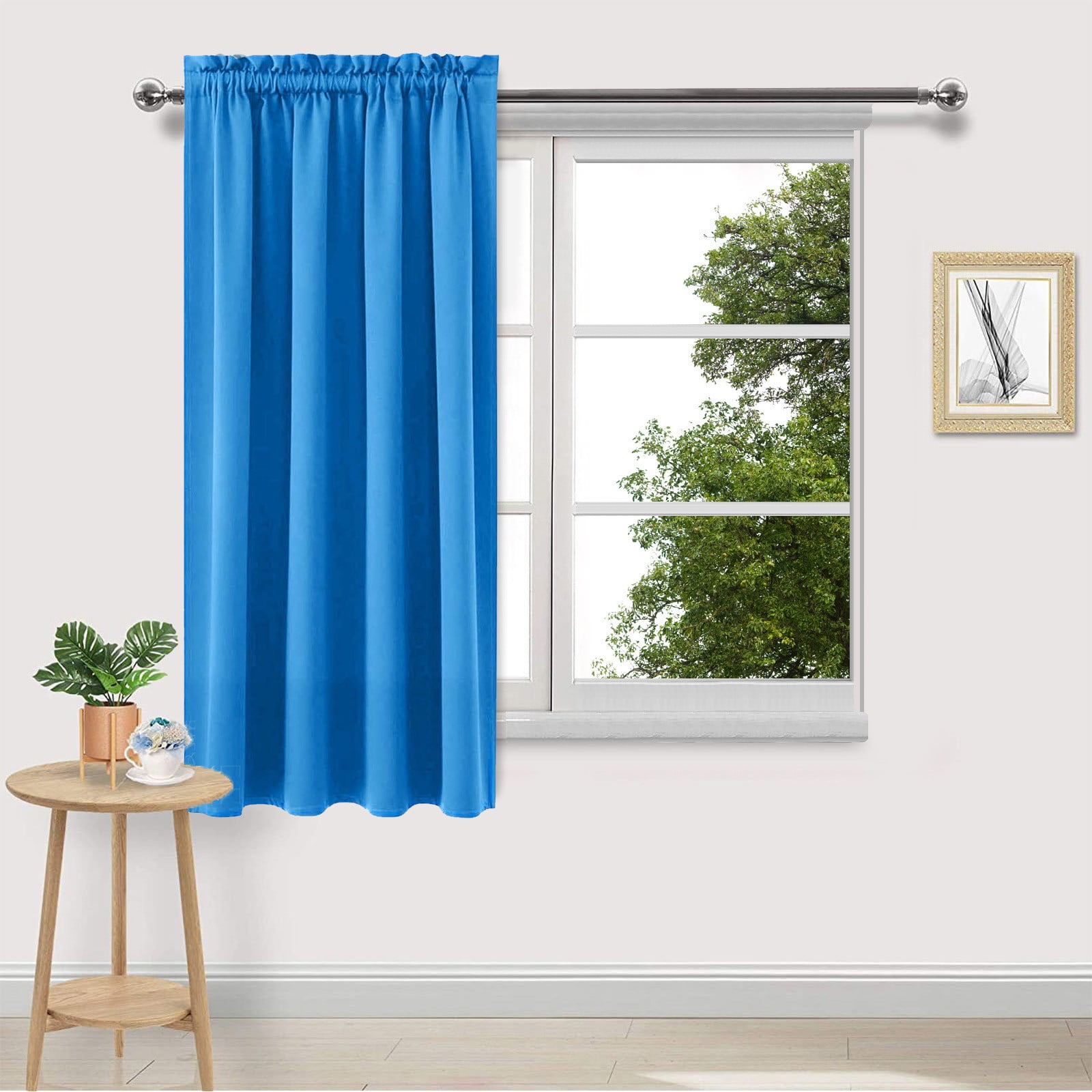 Xuniizn Blackout Curtains for Bedroom Thermal Insulated - 100%Polyester Black Out Curtains 2 Panels Set Room Darkening Window Curtains for Living Room