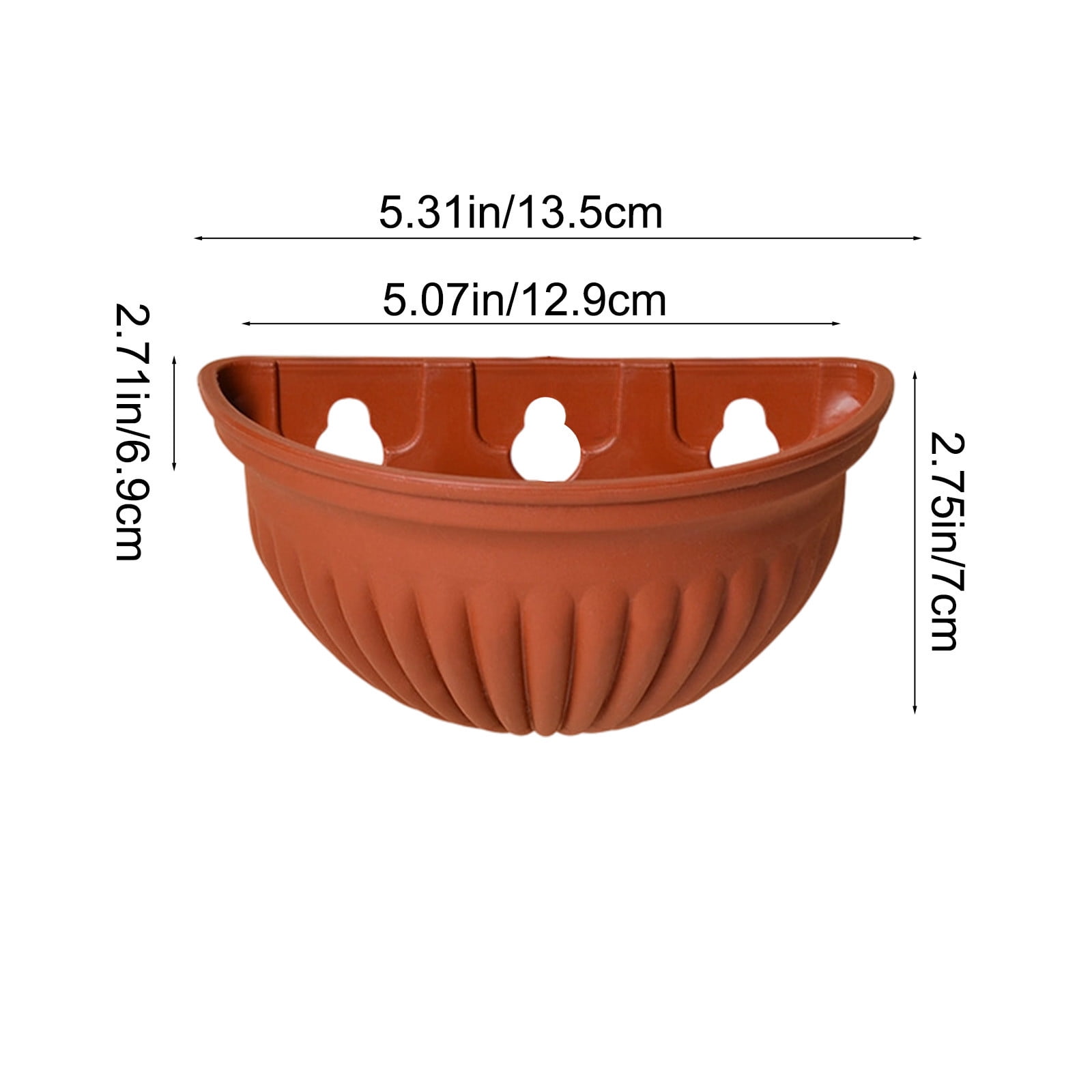 Tyidzon Semi-Circular Hanging Planters for Indoor Outdoor Plants