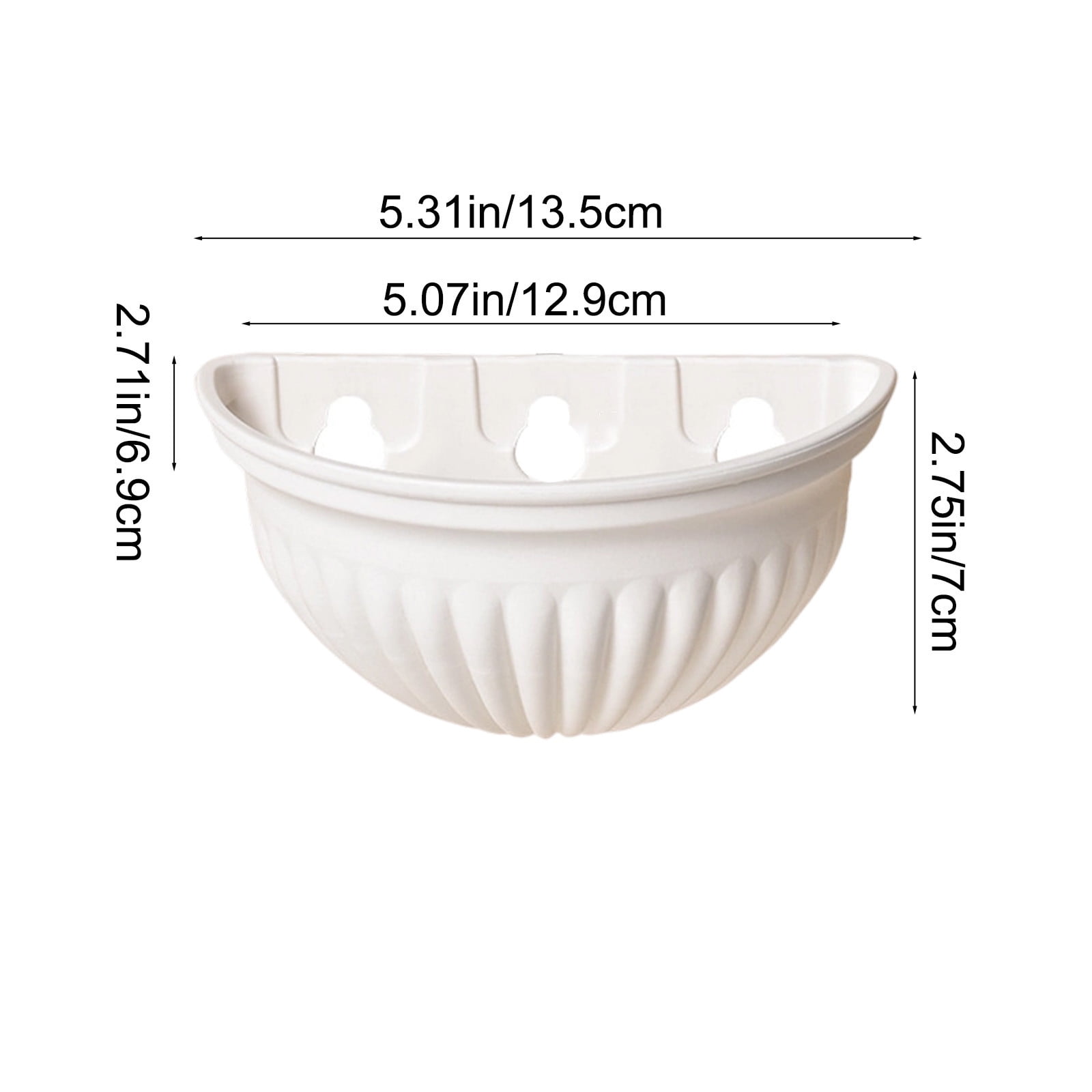 Tyidzon Semi-Circular Hanging Planters for Indoor Outdoor Plants