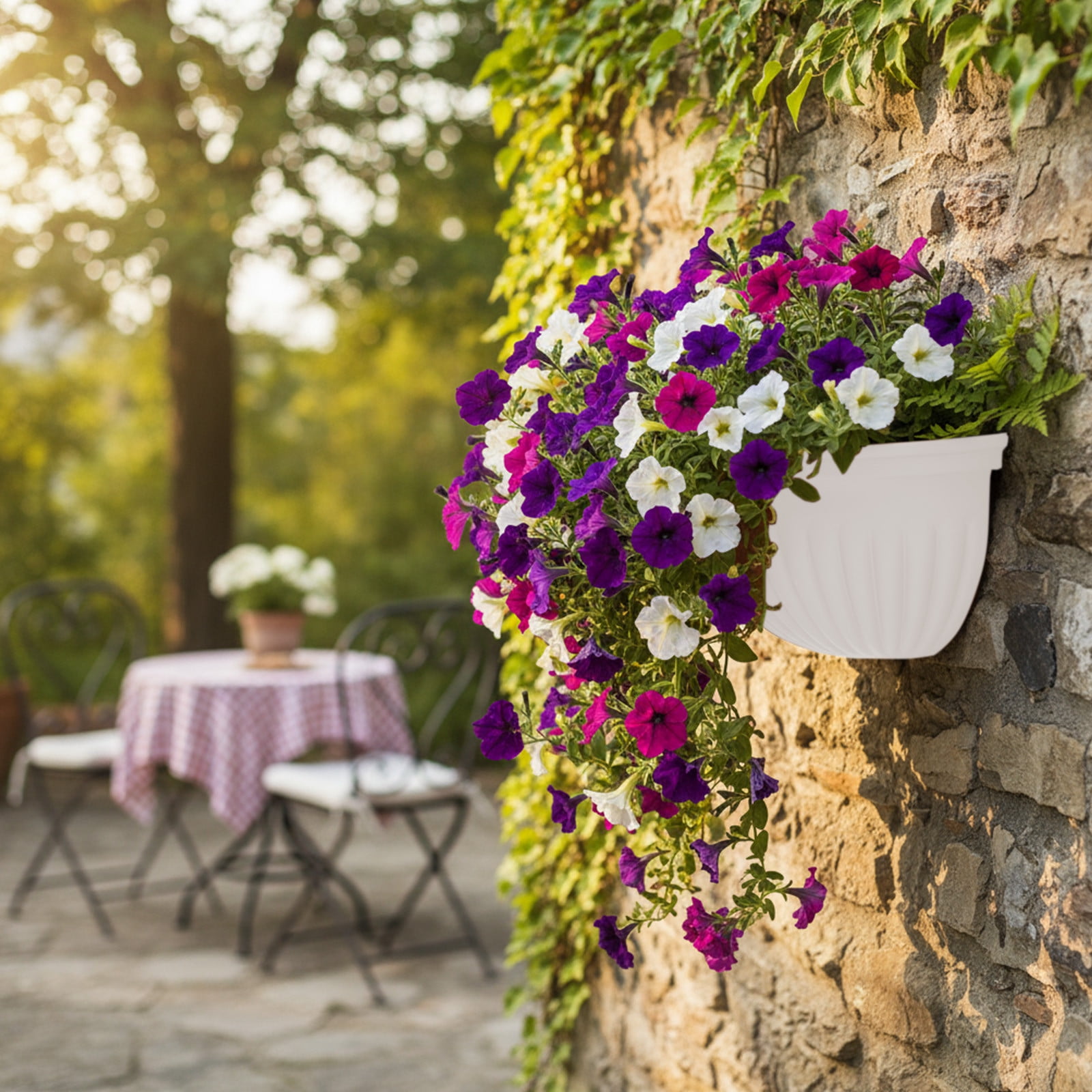 Tyidzon Semi-Circular Hanging Planters for Indoor Outdoor Plants