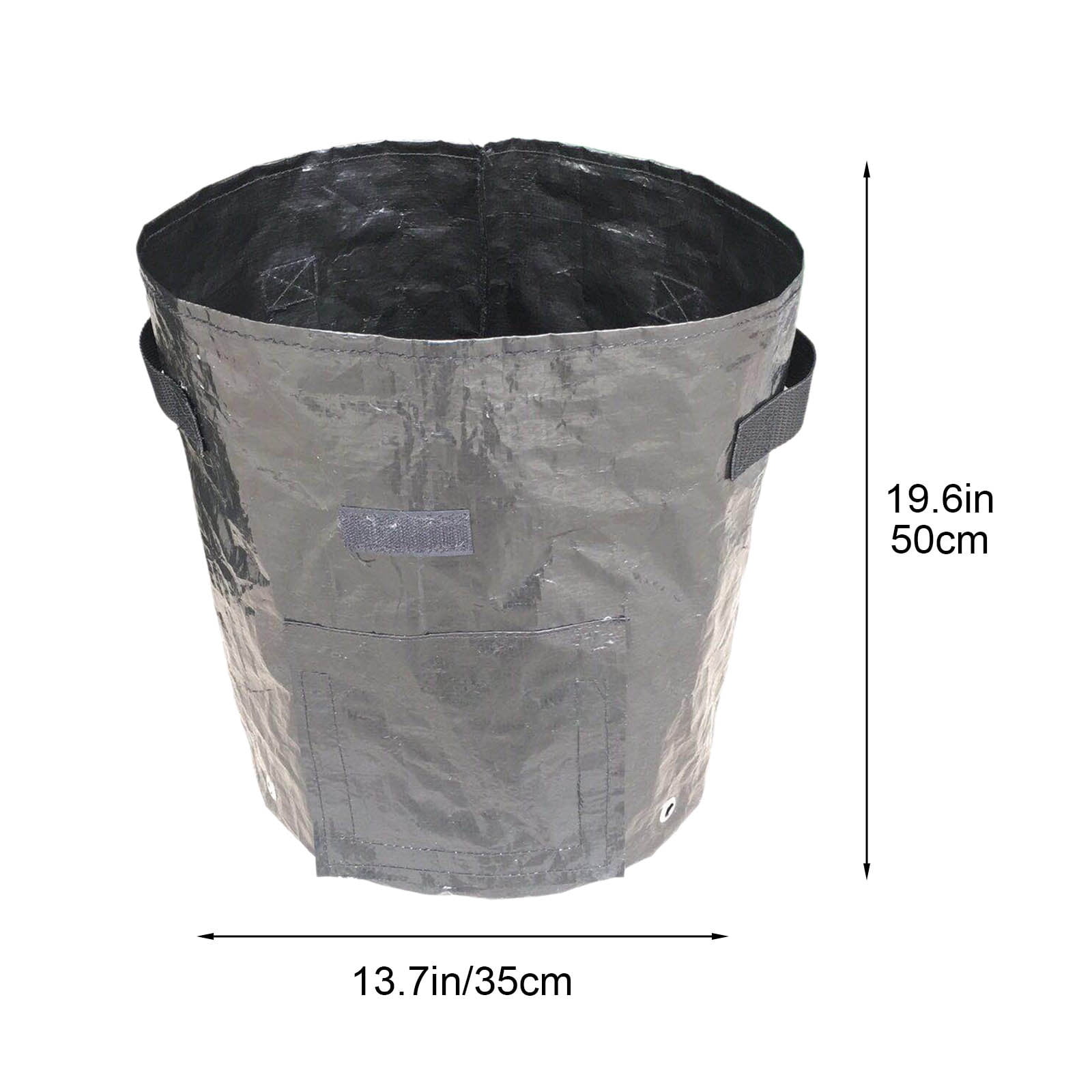Suncoda Summer Savings 34x35cm Potato Grow Bag with Side Window & Handles 14" x 20" Black#4