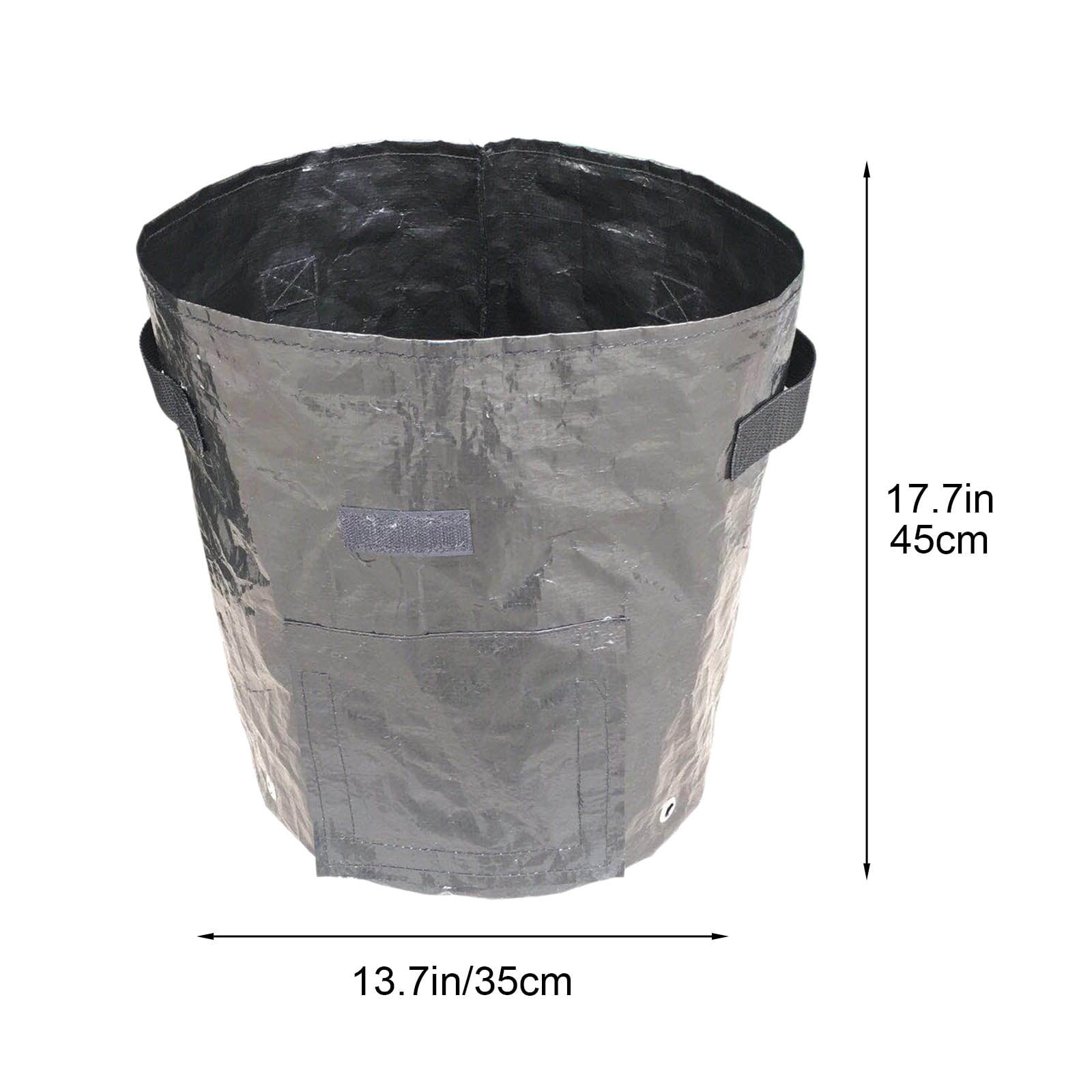 Suncoda Summer Savings 34x35cm Potato Grow Bag with Side Window & Handles 14" x 18" Gray#3