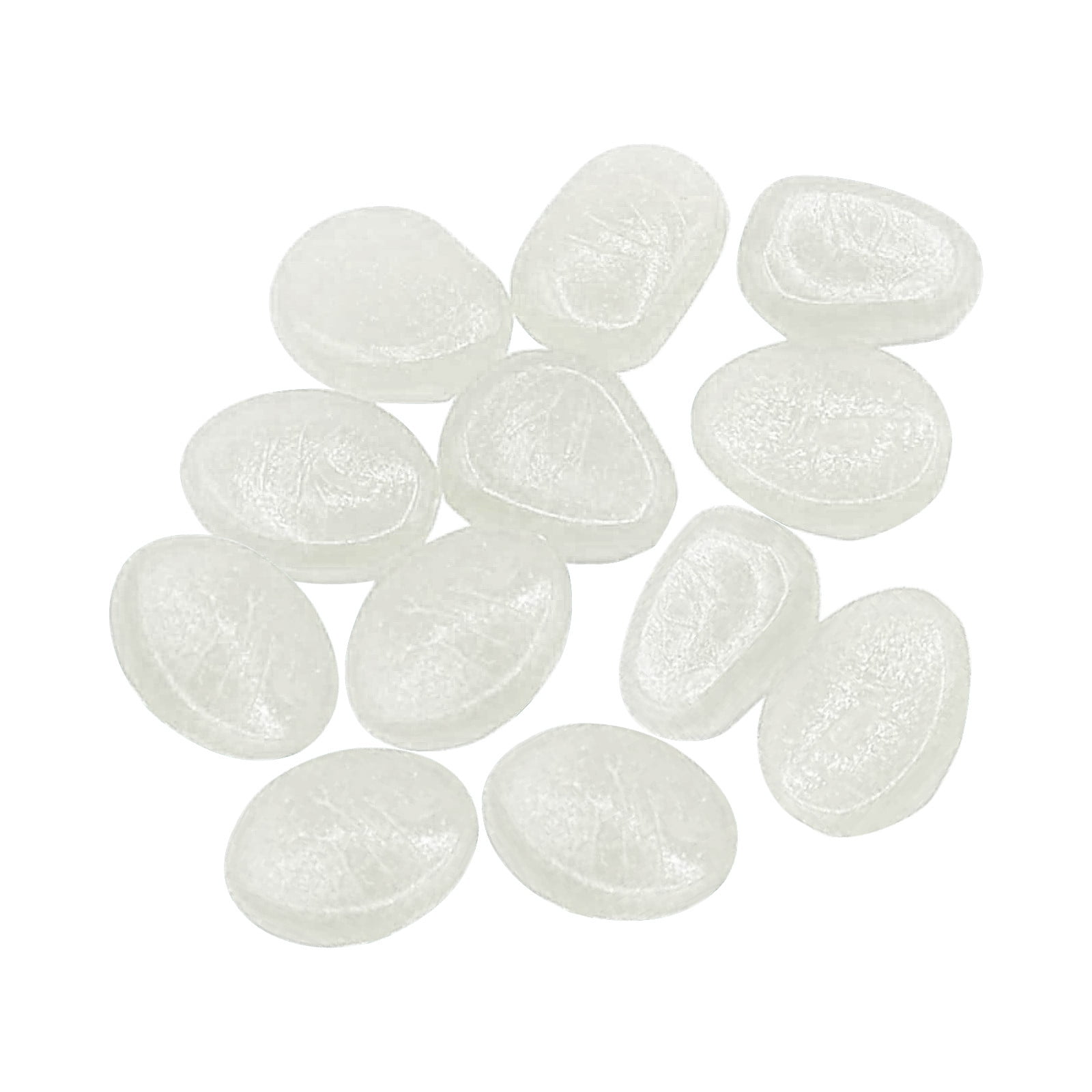 JWDX Fluorescent Stone Clearance! Glowing Stone 12Pcs White Clearance Sale, Garden Pebbles Glow Stones Rocks Luminous Pebbles for Walkways Outdoor Decor White