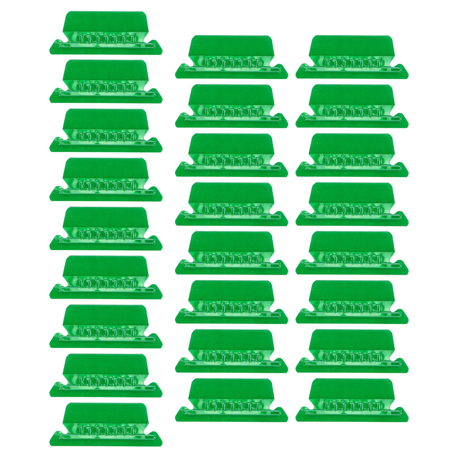JWDX Label Index Clip Clearance, Reading Supplies, File Folder Tabs 25 Hanging File Folder Tabs and 25 Inserts for Quick Organize and Identification Plastic Hanging Files Easy to Read Green