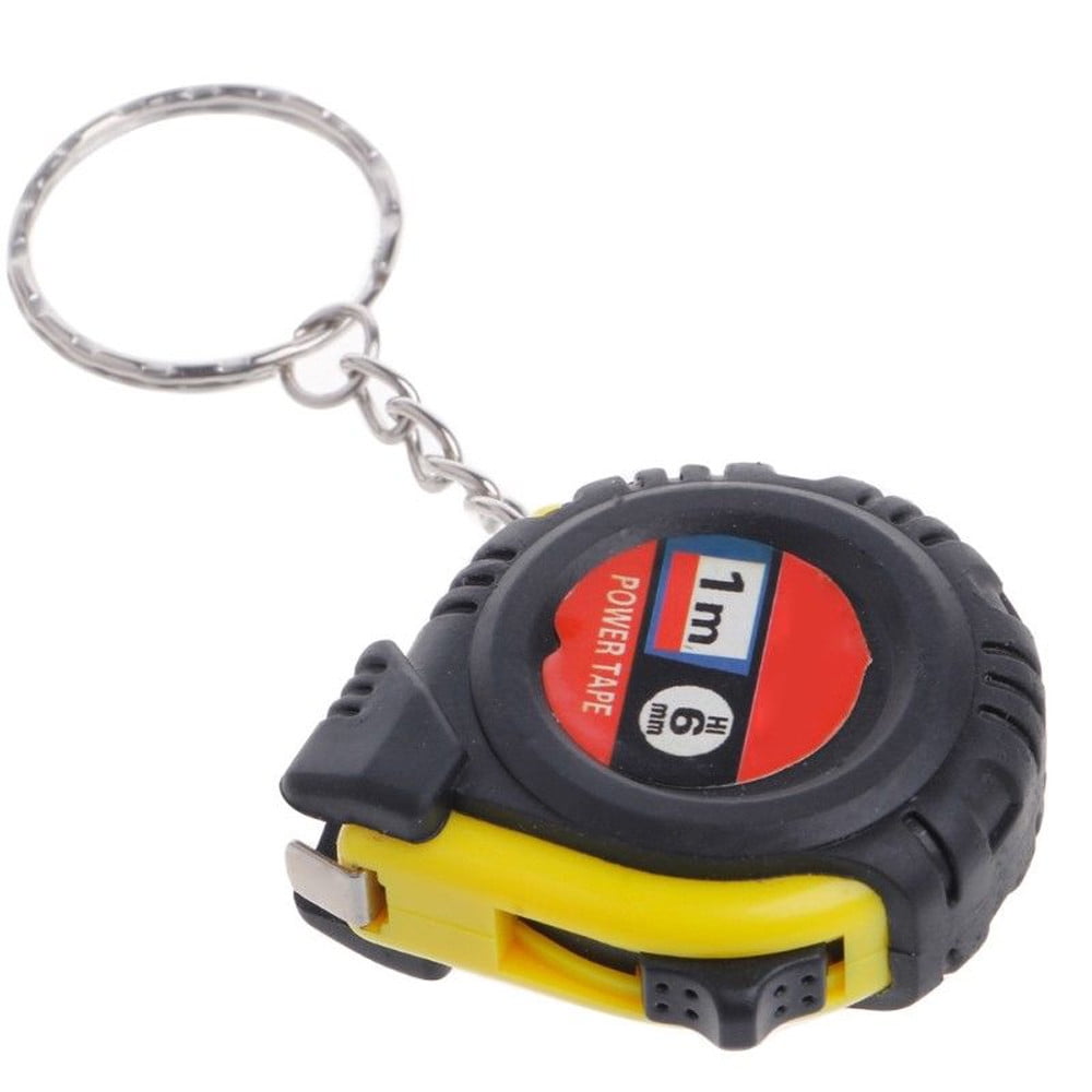 Ruler Retractable Tape Size Metric Measure 1m Pocket Chain color Key Random Tools & Home Improvement