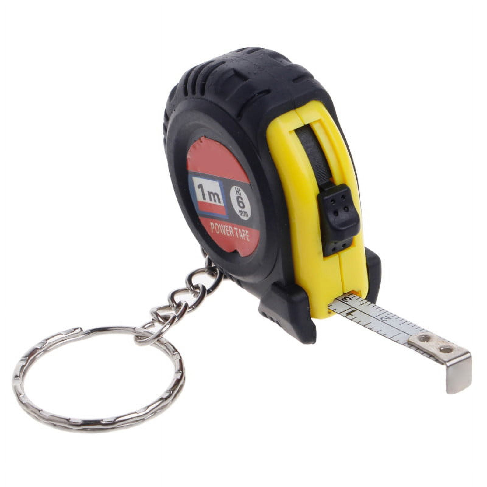 Ruler Retractable Tape Size Metric Measure 1m Pocket Chain color Key Random Tools & Home Improvement