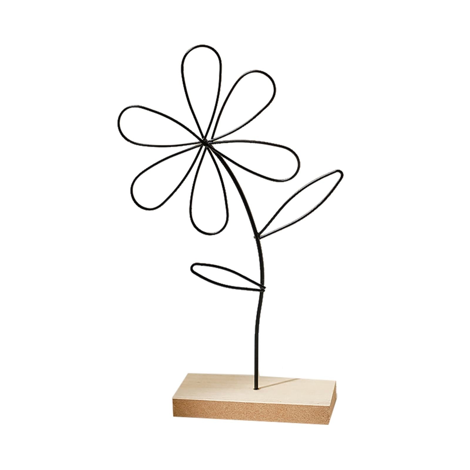 Leaf Decor Metal Golden Leaf Ornaments and Base Modern Simple Gold Leaf Table Sculpture for Living Room Bedroom Bookshelf Desktop Decoratio