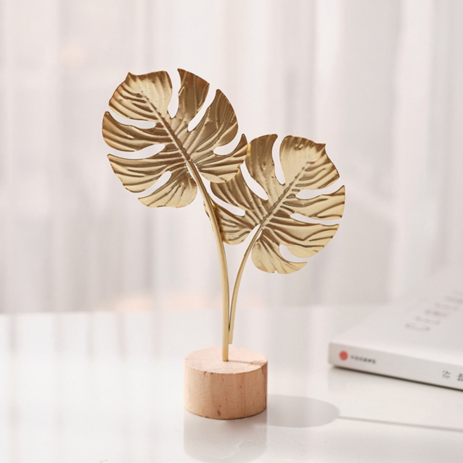 Leaf Decor Metal Golden Leaf Ornaments and Base Modern Simple Gold Leaf Table Sculpture for Living Room Bedroom Bookshelf Desktop Decoratio Leaf Decor Metal Golden Leaf Ornaments and Base Modern Simple Gold Leaf Table Sculpture for Living Room Bedroom Bookshelf Desktop Decoratio
