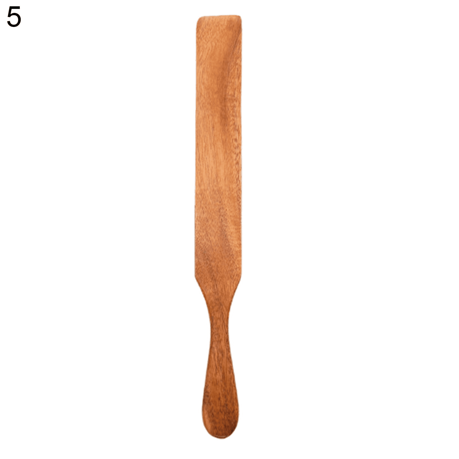 Cooking Utensils , Visland Wooden Spatula Premium Natural Teak Wood Slotted Spatulas Spoons for Cookware Kitchen Cooking Heat for Stirring Mixing Serving 1Pc As shown