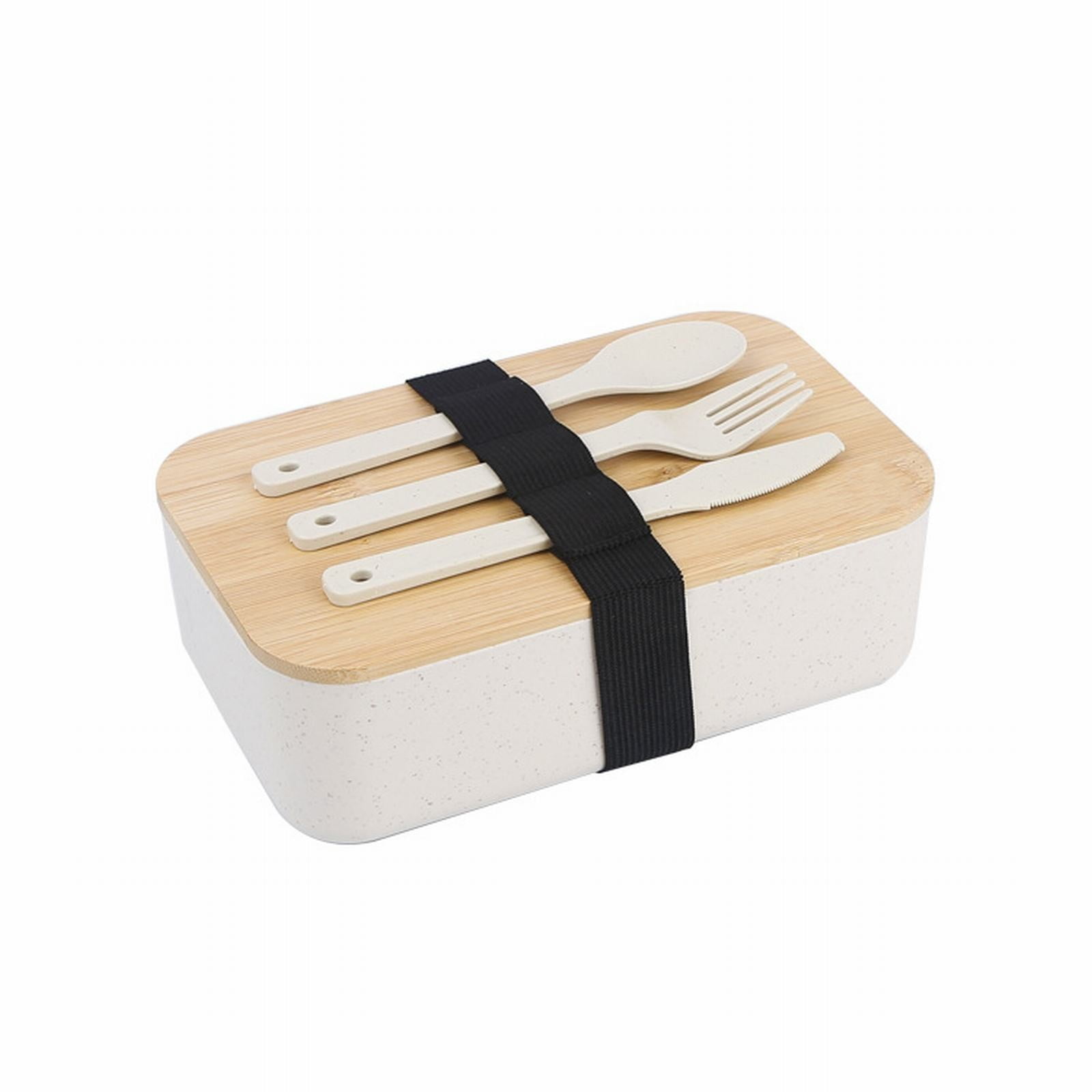 JWDX Tableware Clearance, Box Lunch Box Japanese 2 Layer Food Container with Cutlery Spoon and Fork Divided Salad Box for Men and Women BG2
