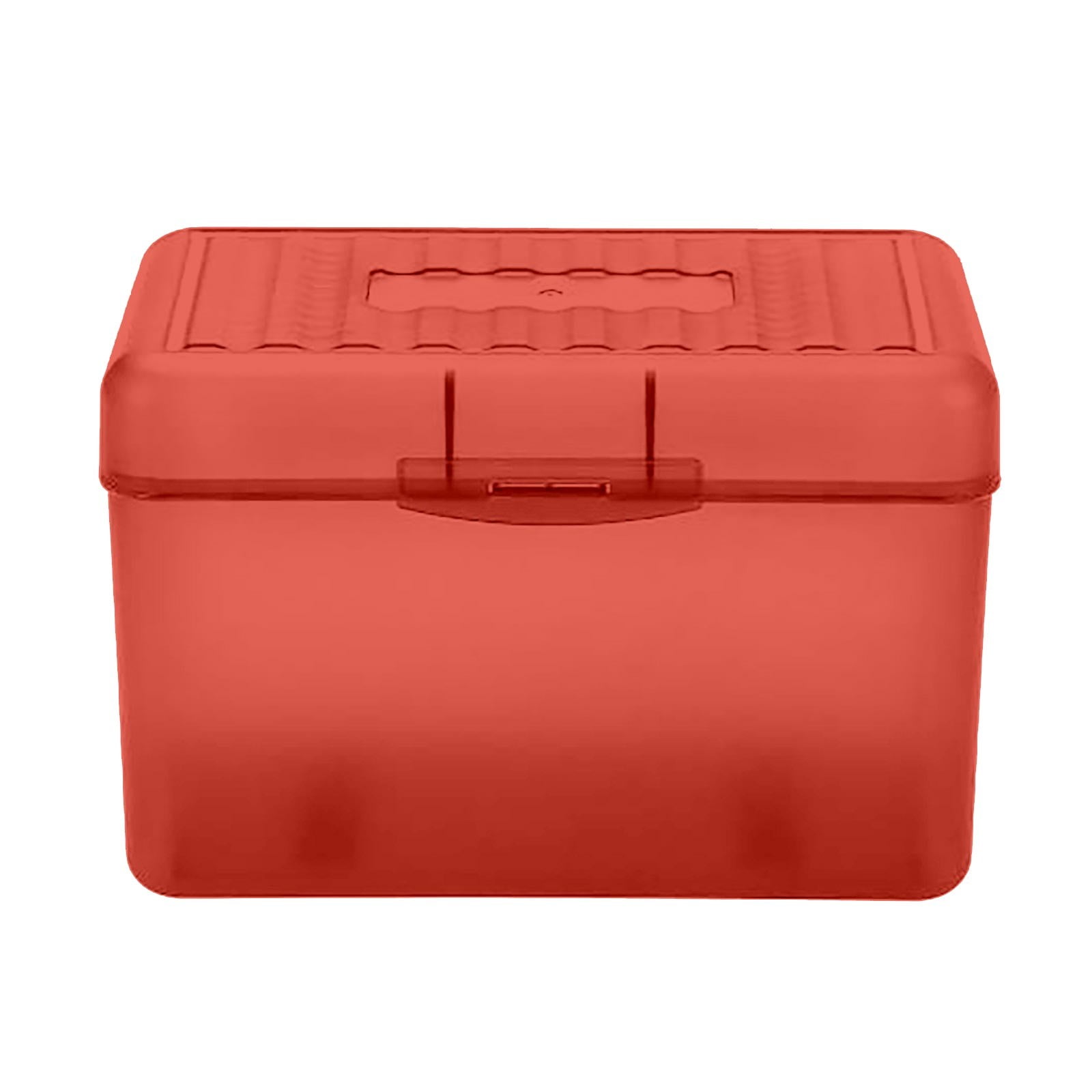JWDX Hot Clearance! Index Card Holder Index Card Box Notecard Box Flash Card Holder Index Organizer, Storage Box*1 Yellow Desktop storage box Red