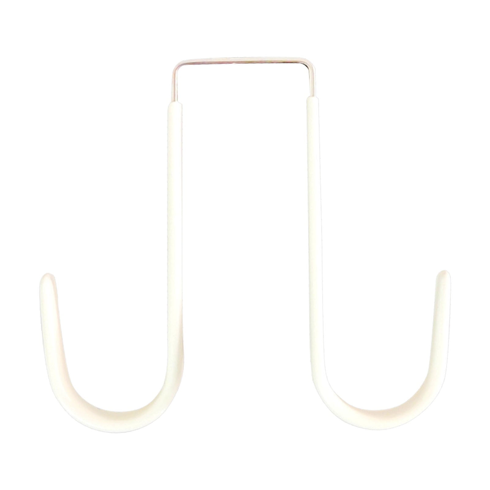 JWDX Hot Clearance! Double Over the Door Wreath Hanger Large Christmas Wreath Hook for Front Door Hold 2 Wreaths with This 2 Hanger 5, Hook*1 Plastic door rear hook without nails White