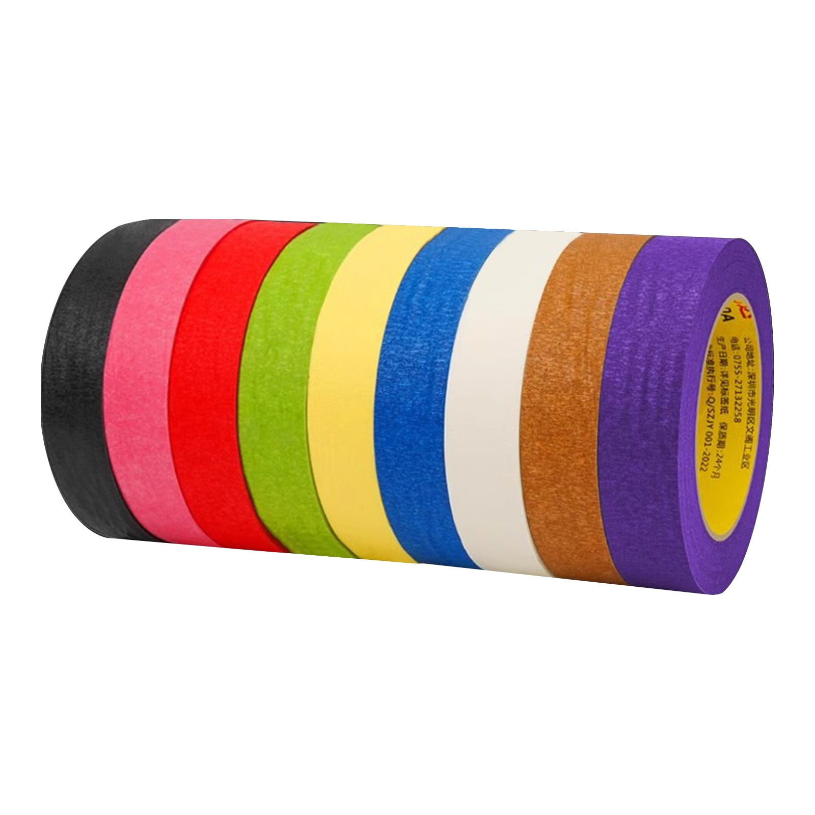 JWDX Hot Clearance! 9Pc Colored Masking Tape Roll Multicolor Colorful Craft Tape– Great for Arts & Crafts kī-ds Labeling and Color Coding Back to Schǒ-ǒl, 9 Rolls of Colored Tape and Masking Paper 9Pc Colored Masking Tape 5mm 9PC