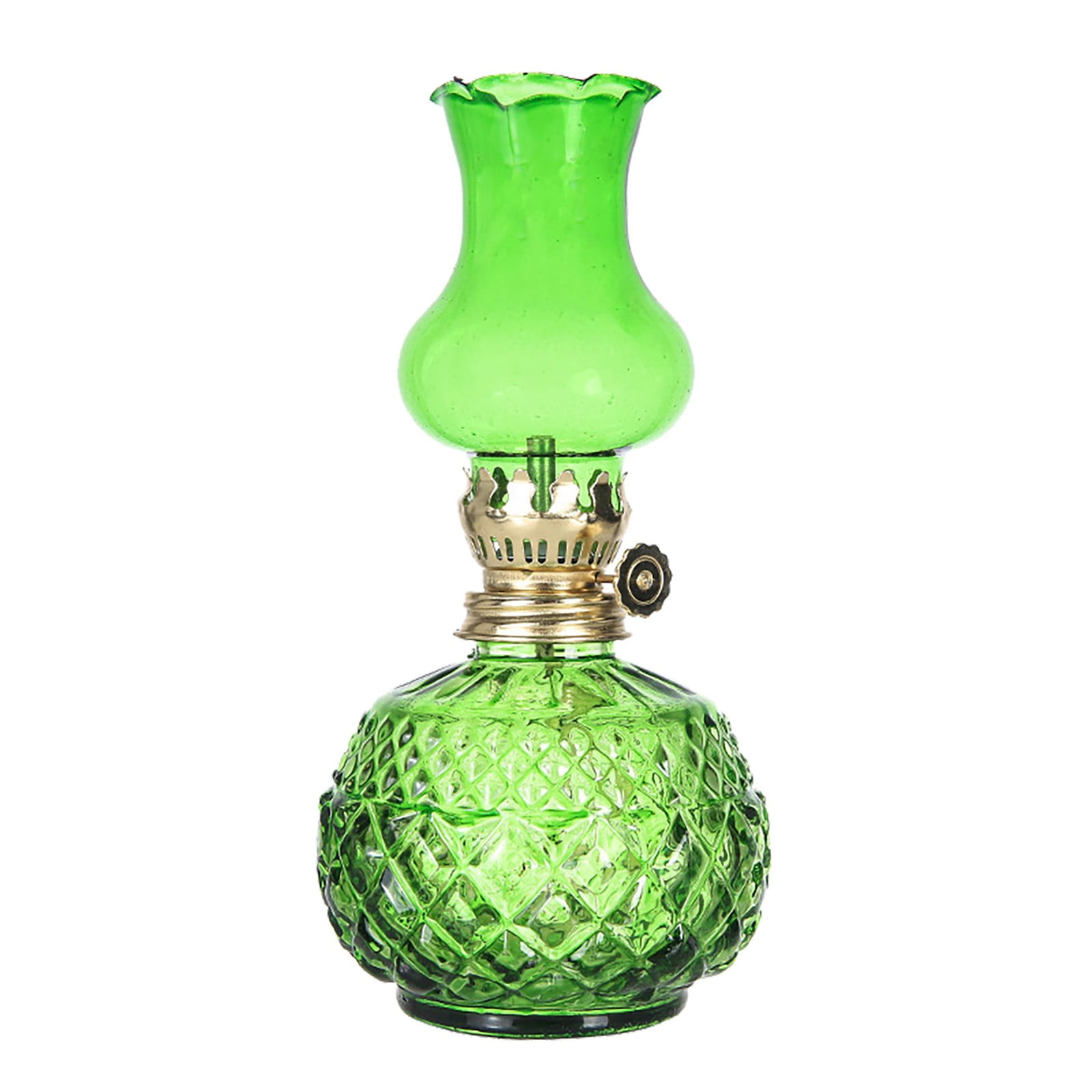 LGCASL Glass Kerosene Indoor Retro Classic Burning Lights Oil Lamp for Home Bedroom Table Decorations Emergency Use