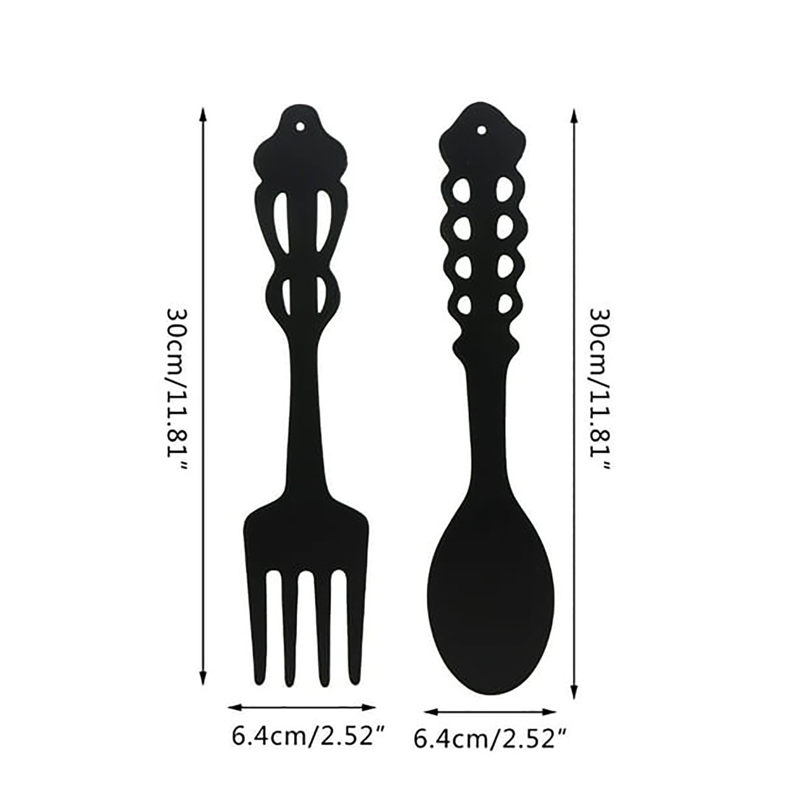 LGCASL Metal Fork Spoon Wall Decor Hanging Sculpture Farmhouse Wall Decor for Kitchen