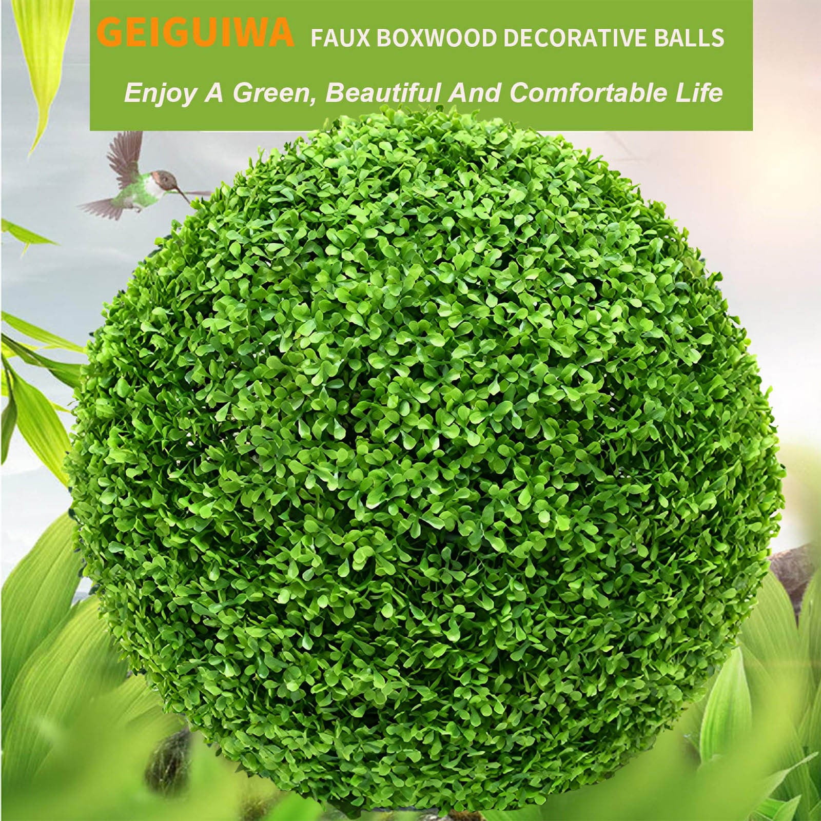LGCASL Simulation Artificial Plant Topiary Faux Decorative for Garden Backyard Balcony and Home Décor