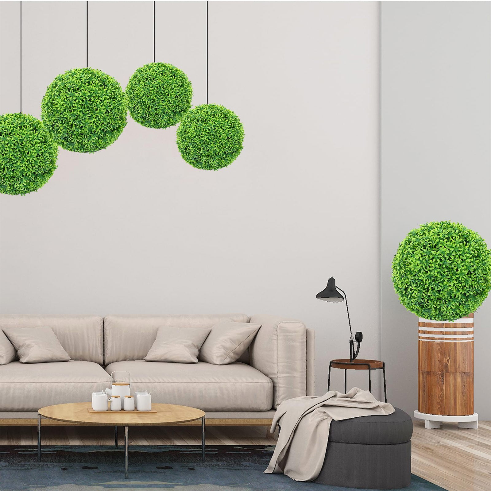 LGCASL Simulation Artificial Plant Topiary Faux Decorative for Garden Backyard Balcony and Home Décor