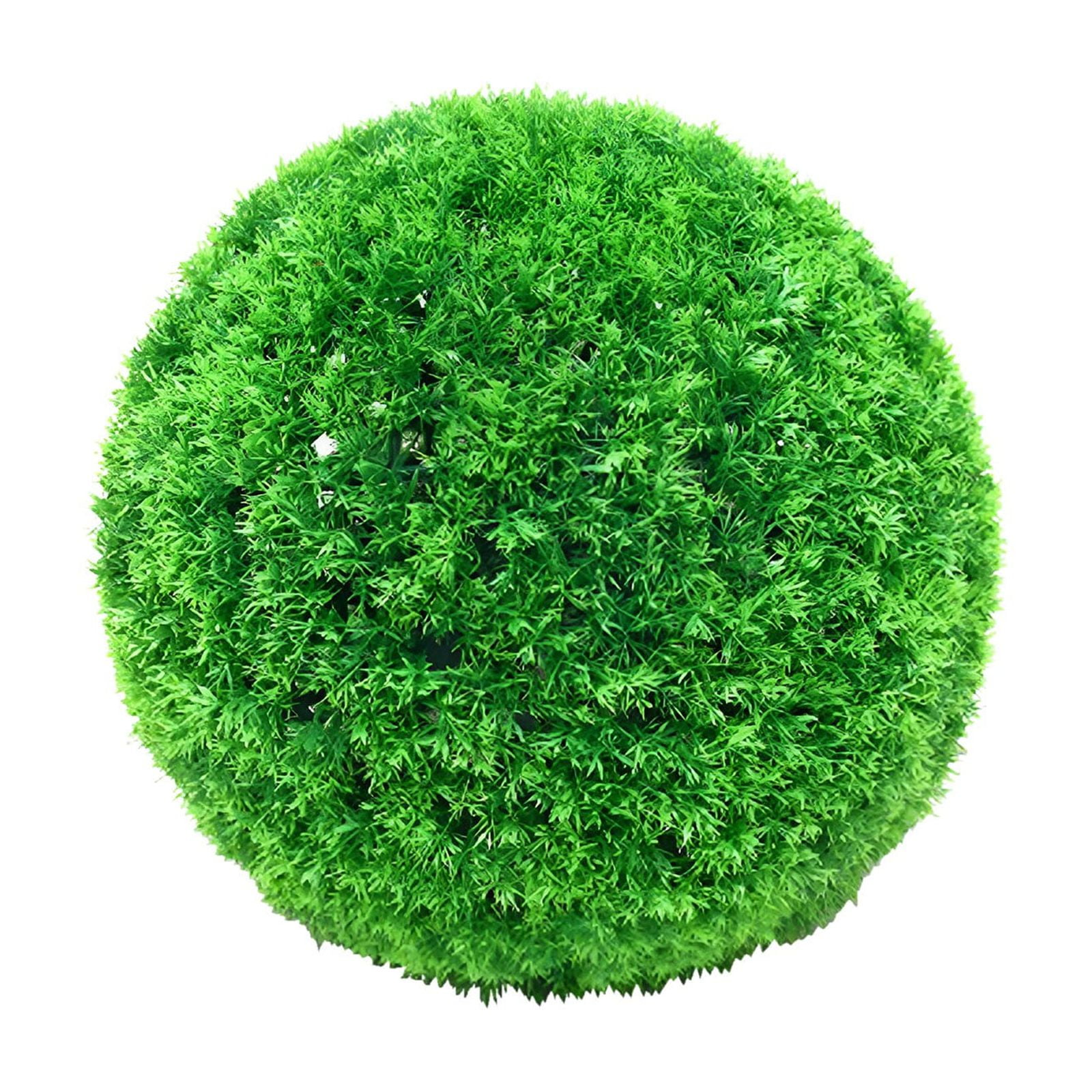 LGCASL Simulation Artificial Plant Topiary Faux Decorative for Garden Backyard Balcony and Home Décor, Pine Needle Grass Ball*1 W (Outer Diameter 13cm) Simulation plant grass ball pine needles W (Outer diameter 13cm)