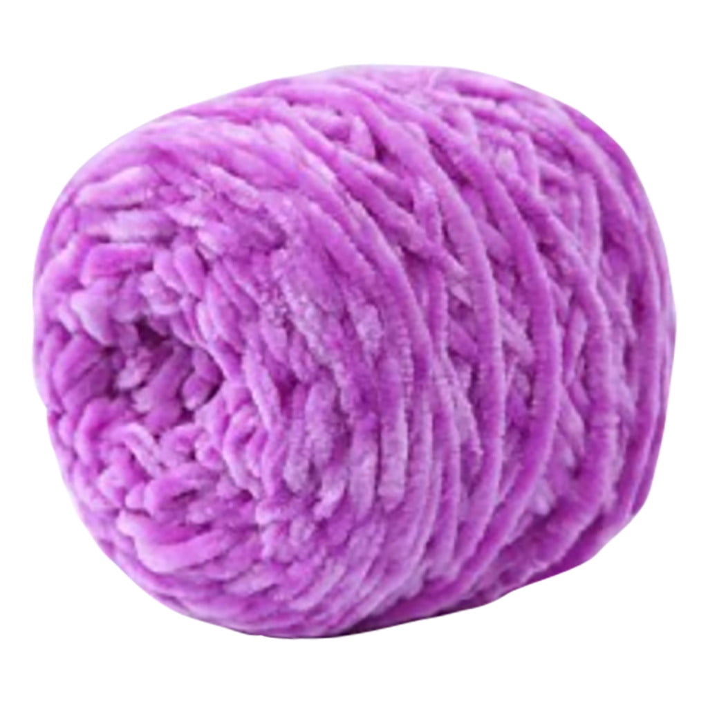 LGCASL Diy Crochet Scarf Yarn 09 Light Dark Green, Soft Gold Velvet Knitting Yarn Diy Shawl Scarf Crochet Thread Woollenyarn 08 Purple
