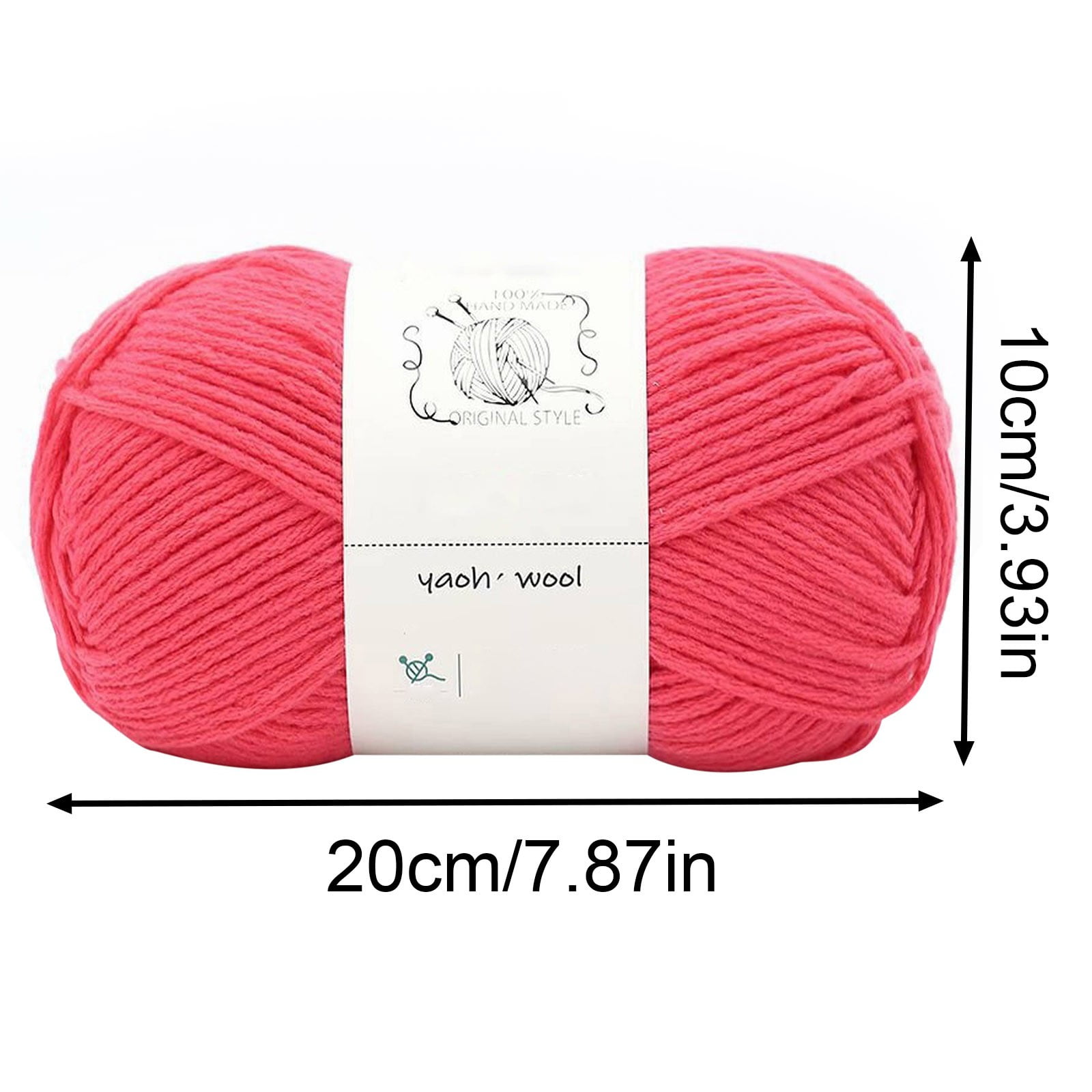 LGCASL Hand-Knitted Yarn #2 Pure White 