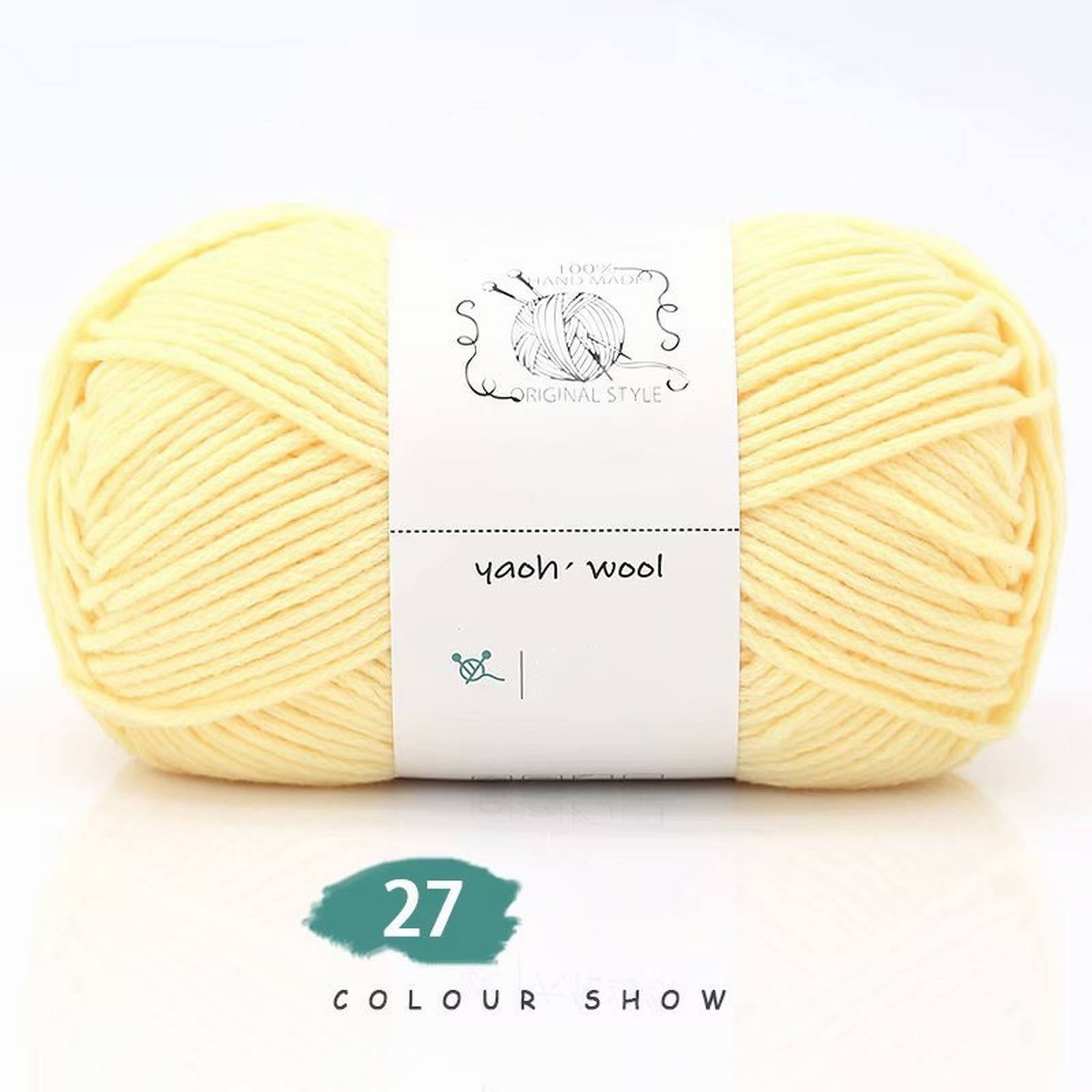 LGCASL Hand-Knitted Yarn #2 Pure White