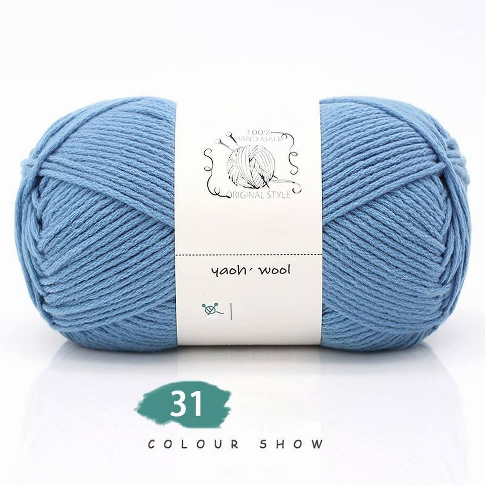 LGCASL Hand-Knitted Yarn #2 Pure White