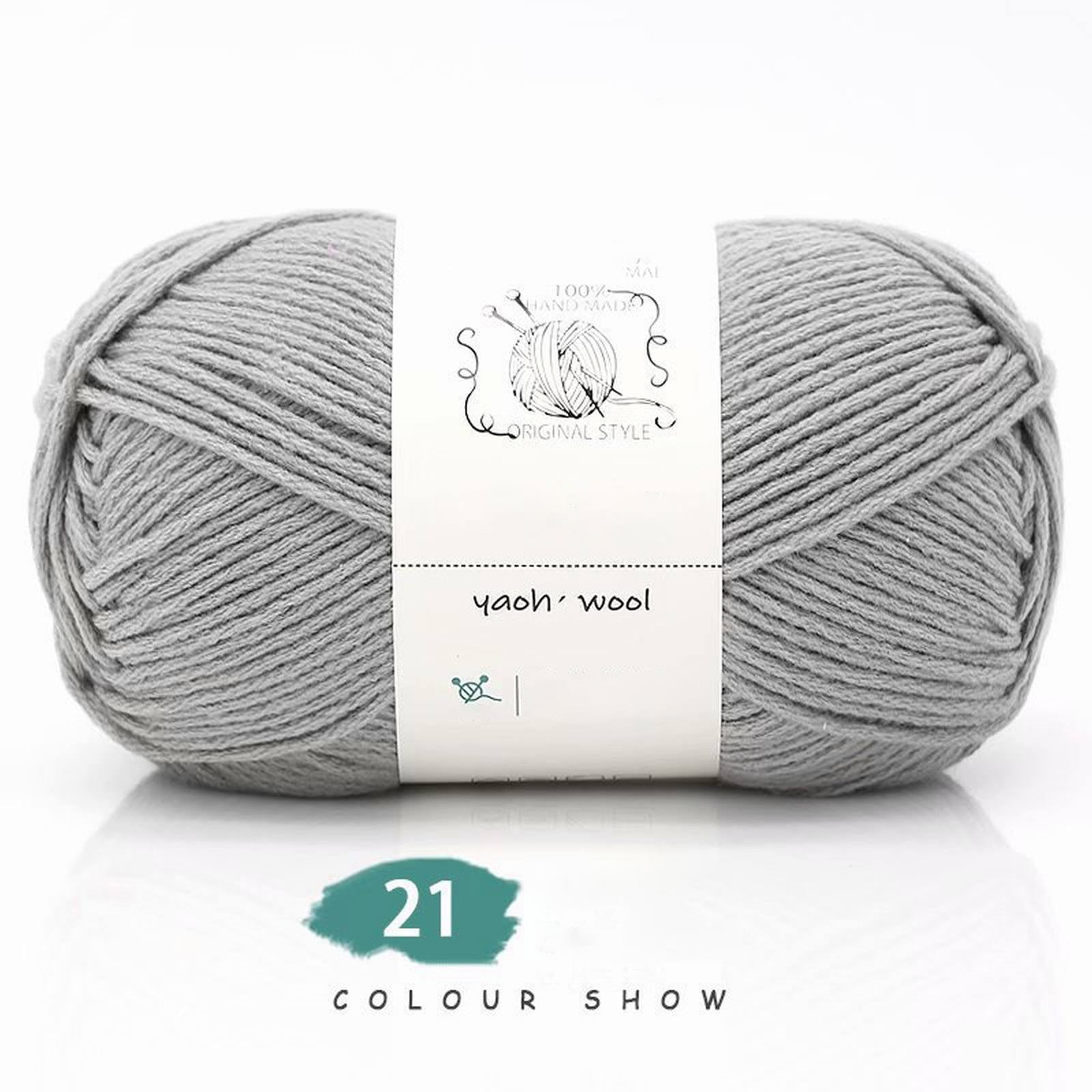 LGCASL Hand-Knitted Yarn #2 Pure White