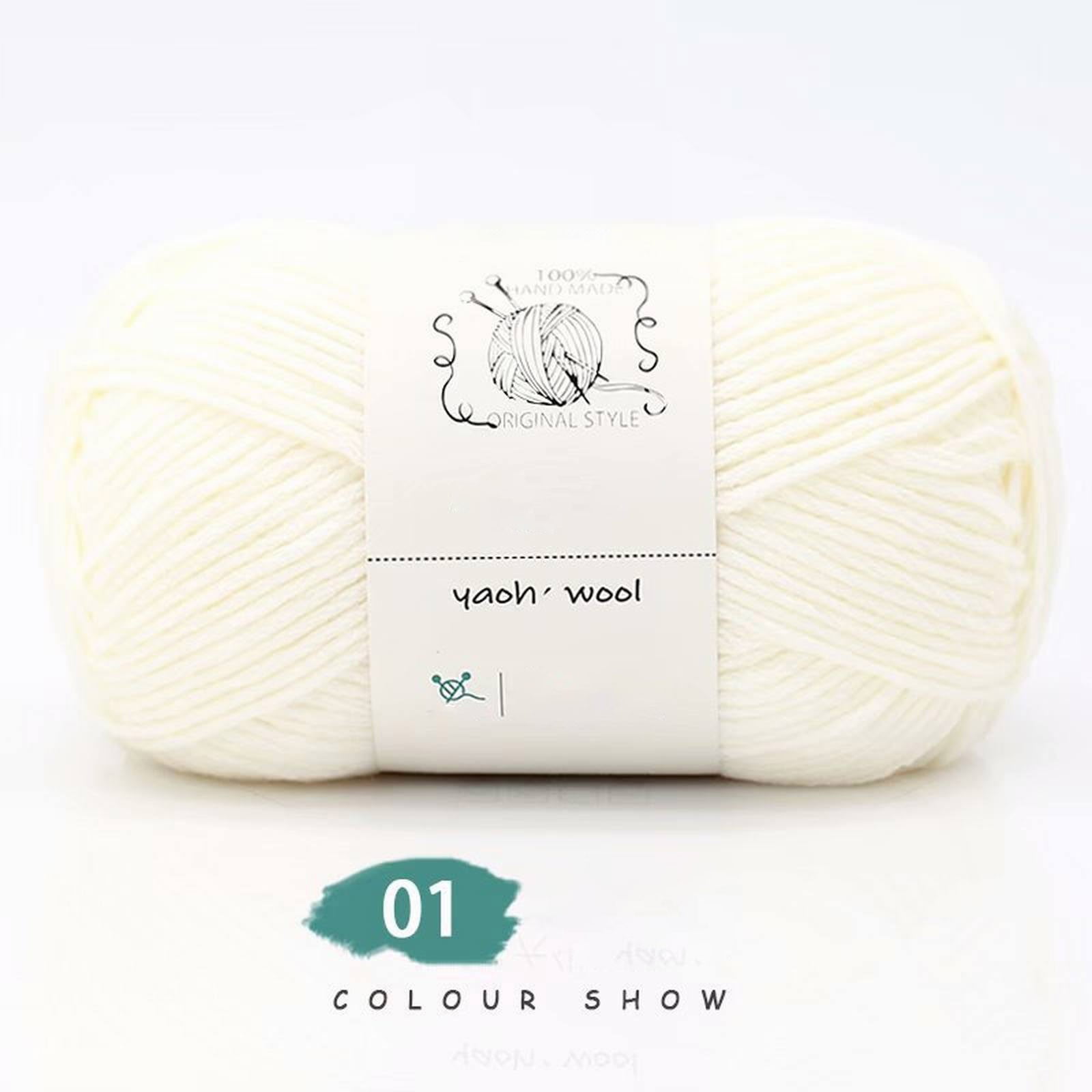 LGCASL Hand-Knitted Yarn #2 Pure White