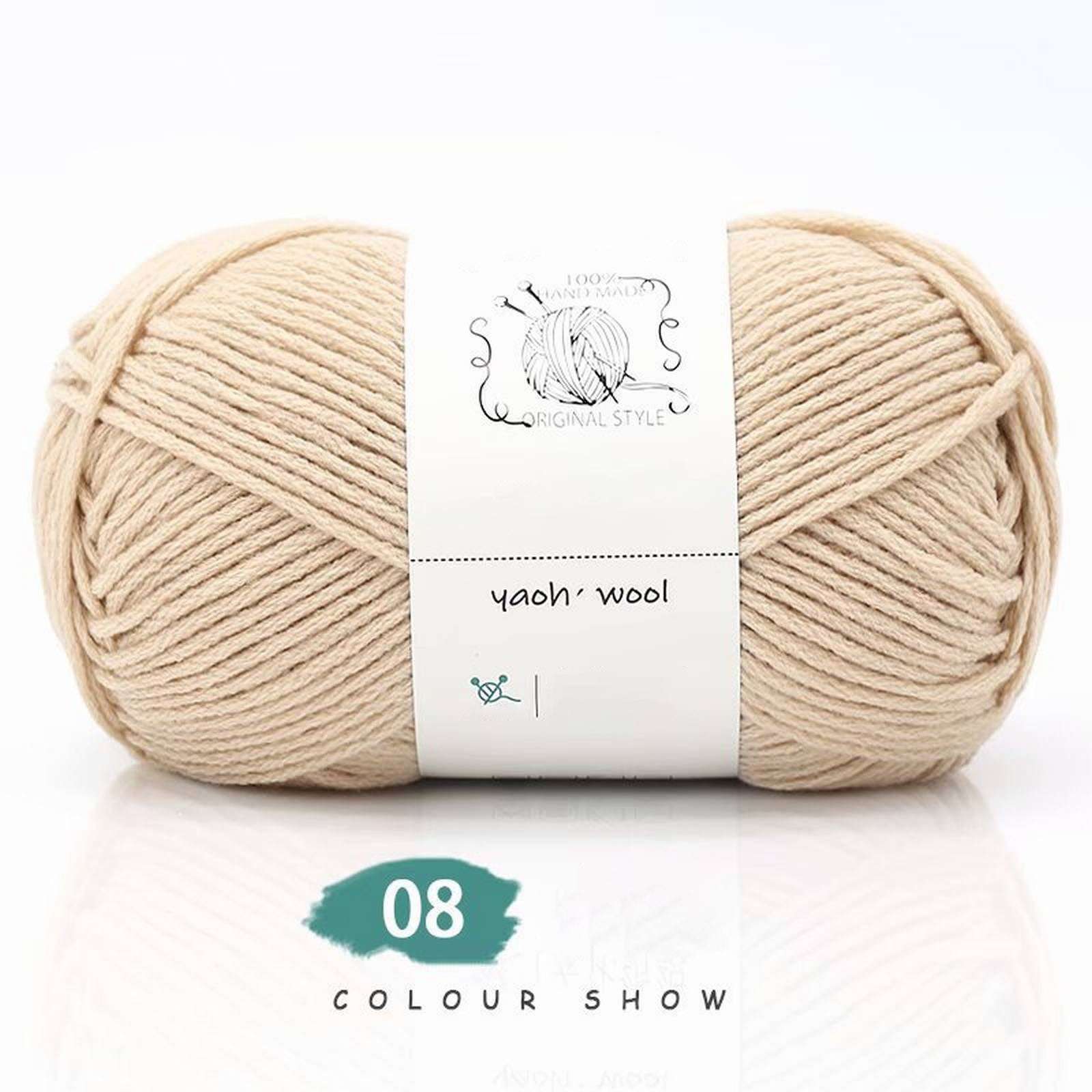 LGCASL Hand-Knitted Yarn #2 Pure White 