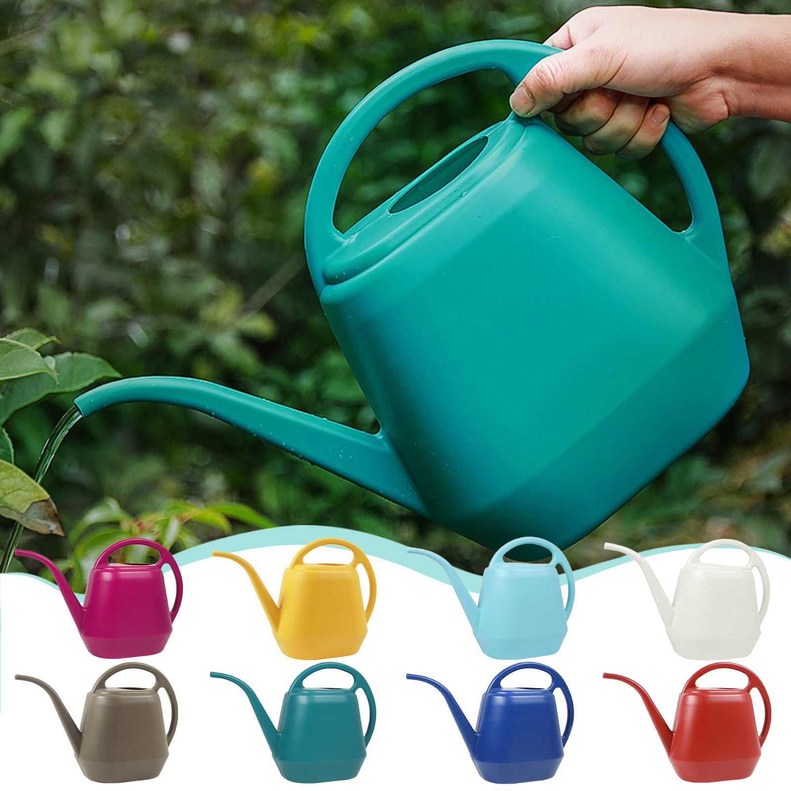 LGCASL 4L Large Capacity Long Spout Watering Can 4L Large Capacity Long Mouth Watering Pot Household Plastic Garden Tools Watering Pot Watering Pot D