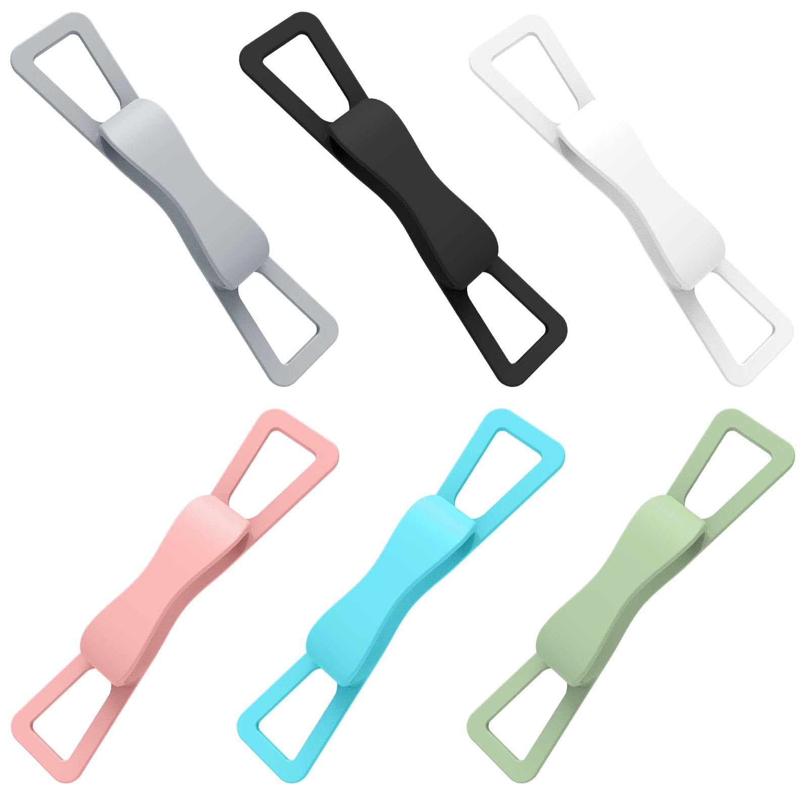 LGCASL Blue Flat Plate Fixing Wrist Strap D Light Green Elastic Tablet Strap for Fingers Comfortable Adjustable for Reading and Watching Videos 6 Color Options 18.5 cm B