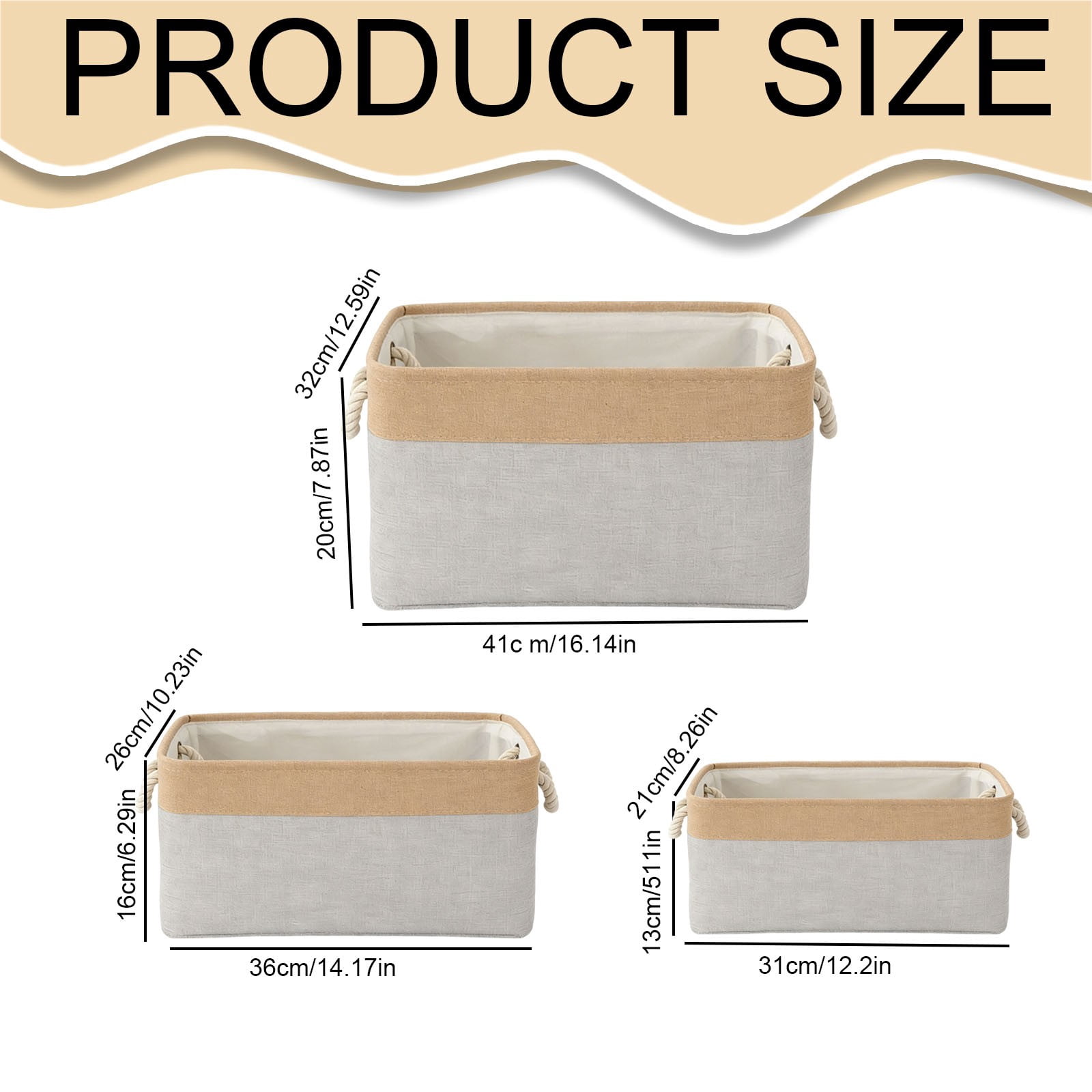 LGCASL Fabric Storage Box