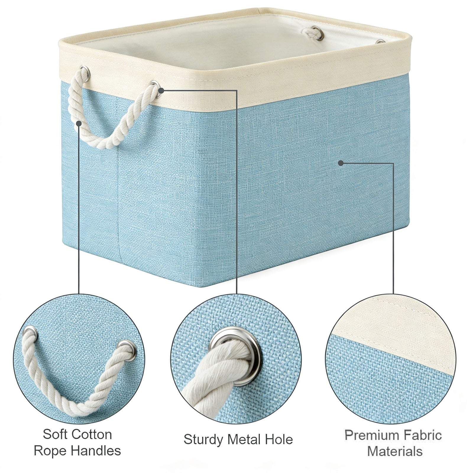 LGCASL Fabric Storage Box