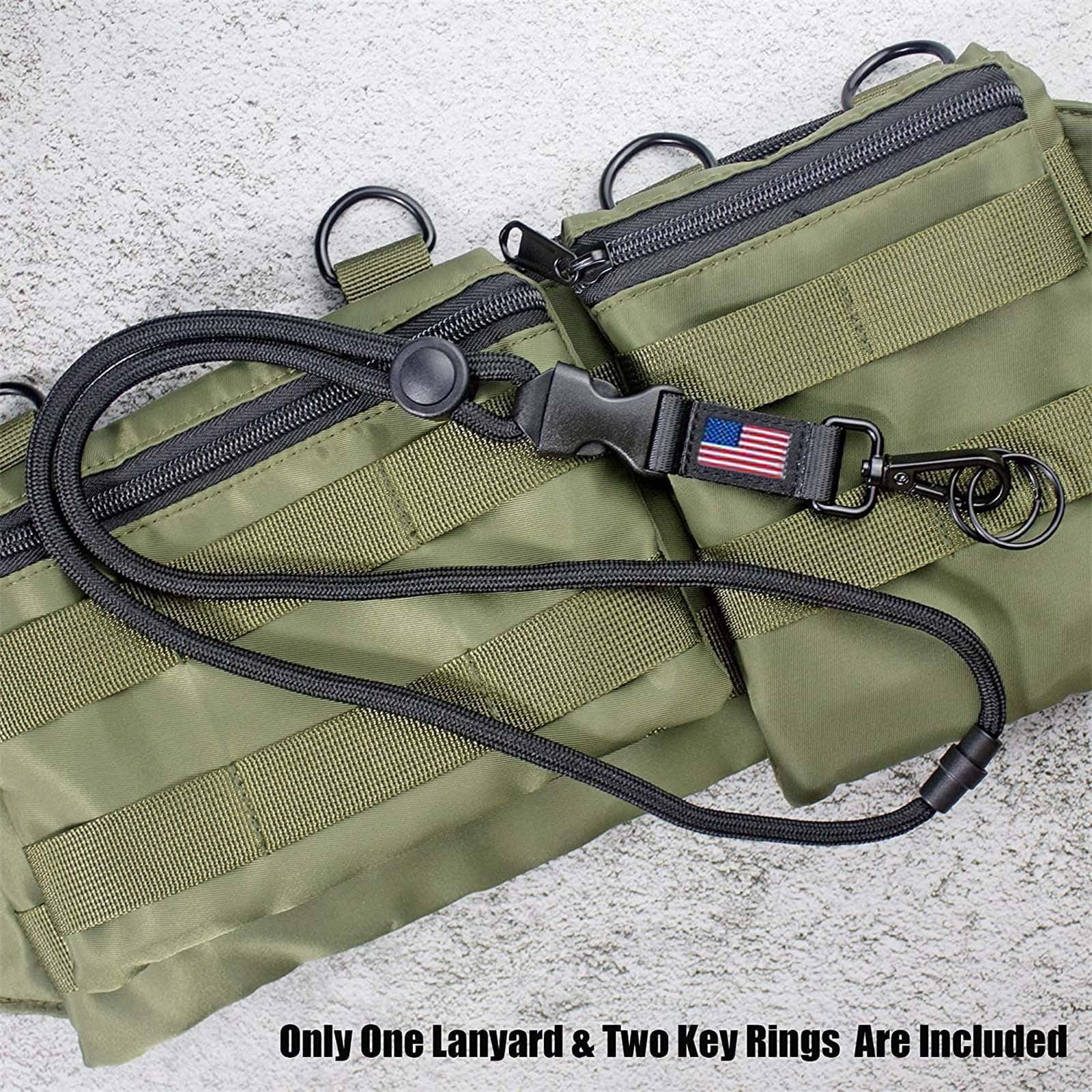 JWDX Banner Clearance Heavy and with Flag Round C4 Duty Durable Us Lanyard Buckle Lanyard Tools & Home Improvement As shown