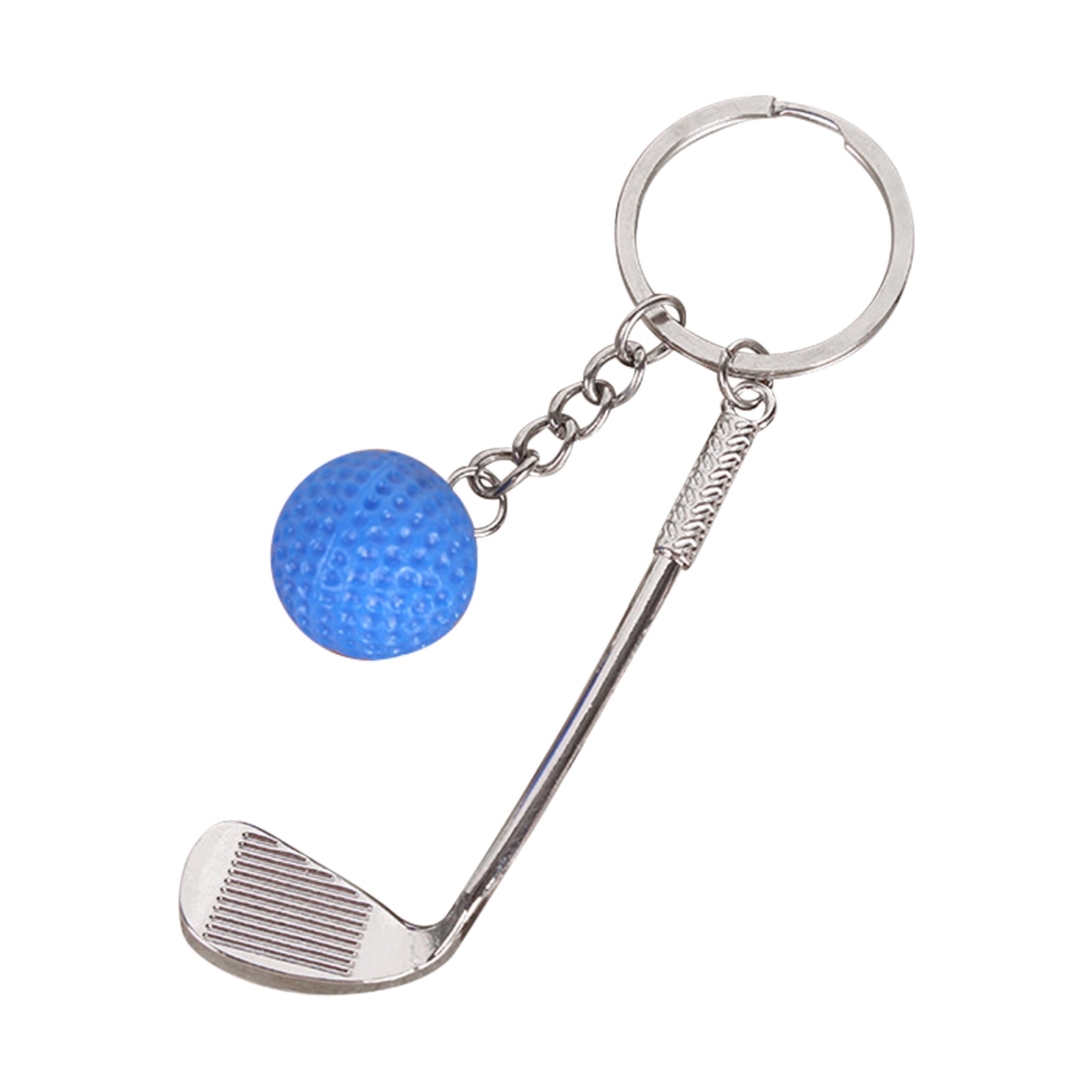 Clearance! JWDX Pendant, Hangs Promotion, Simulation Golf Keychain Bag Pendant Sports Supplies Ball Keychain Blue