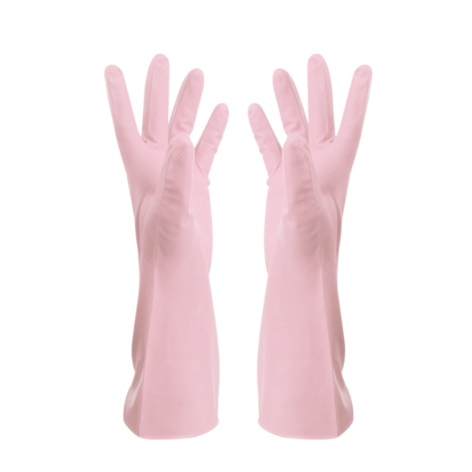 Clearance! JWDX Apron Sleeve, Apron Sleeve Promotion, Gloves Gloves Washing Hand Rubber Long Cleaning Warm Gloves Kitchen Latex Dish Washing Tool Dishes Gauntlets Kitchen Dining Bar Pink