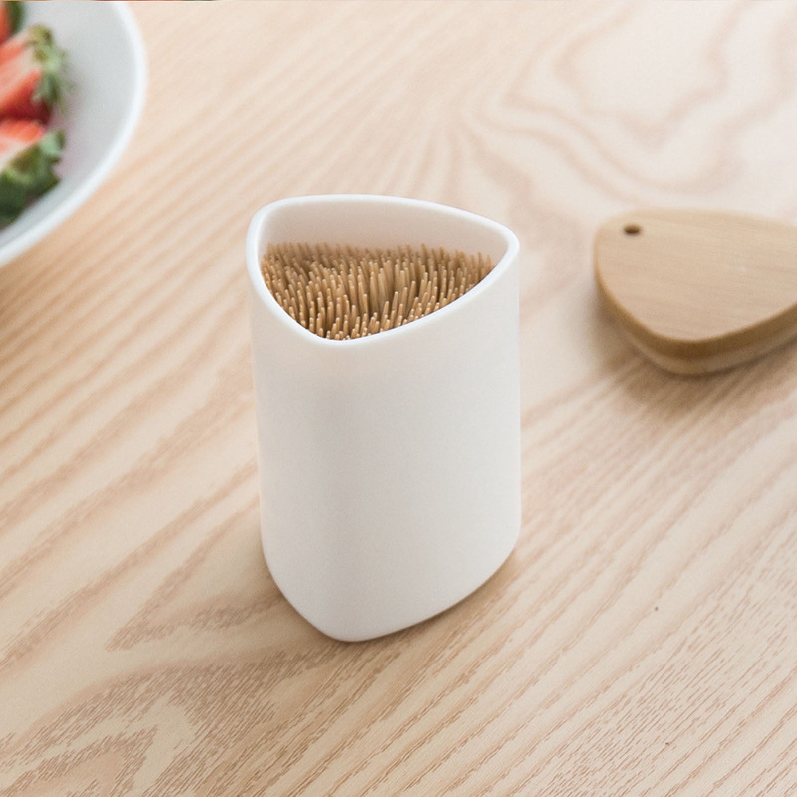 JWDX Storage Containers Clearance! Toothpick Container Toothpick Storage Box Home Hotel Simple White Toothpick Bottle Suitable for Family Restaurant Hotel