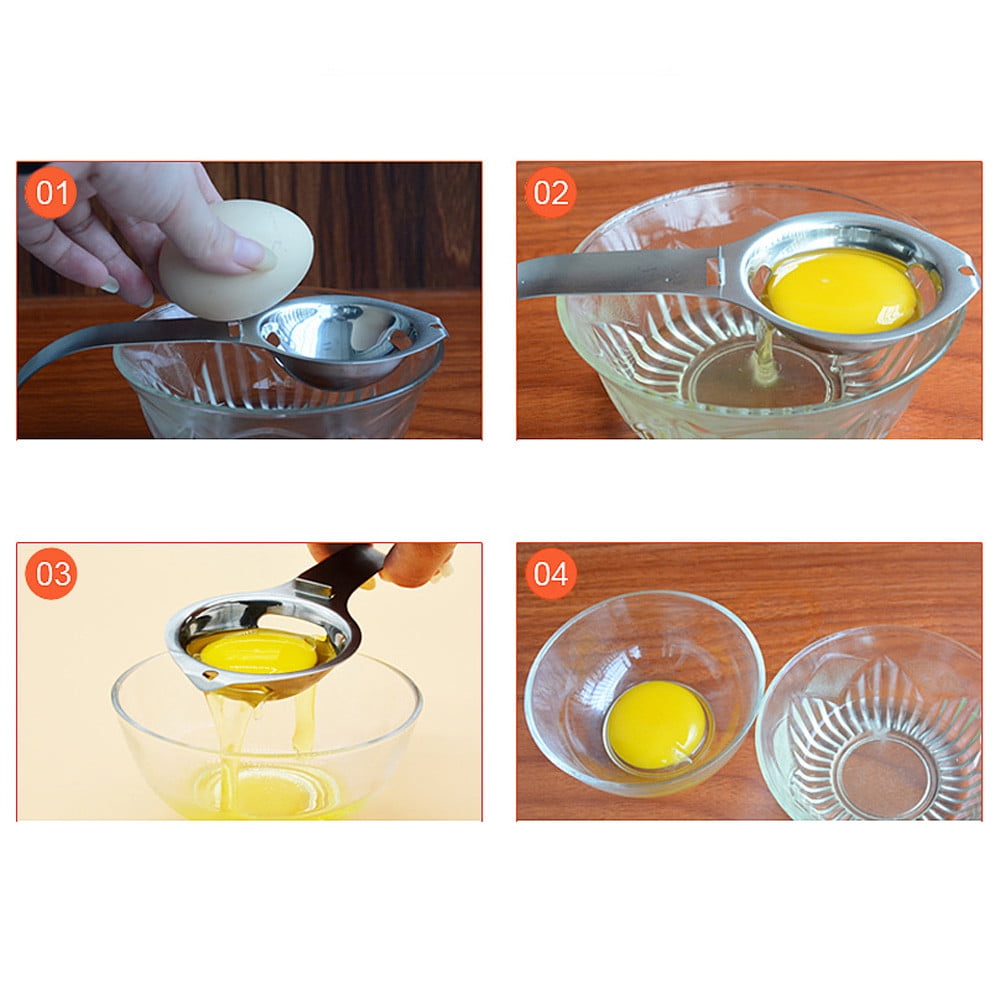 JWDX Bakeware Clearance! Kitchen Silver Egg Yolk Steel Tool Separator White Stainless Gadget Cooking Kitchen,Dining & Bar