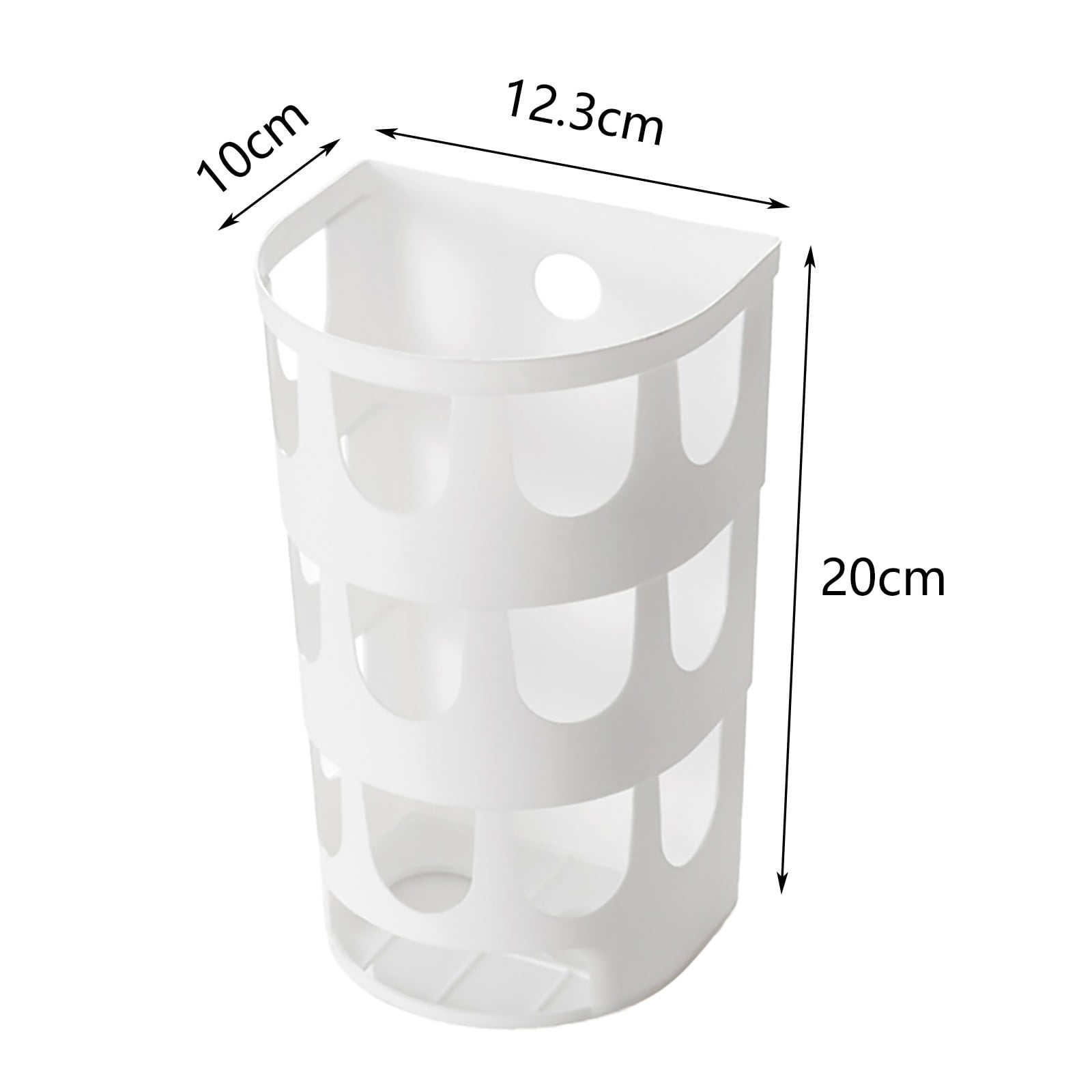 JWDX Rack Clearance! Wall Mounted Garbage Bags Tray Storage Box Multipurpose Plastic Bags Holder Rack Kitchen Tableware Sundries Organizer
