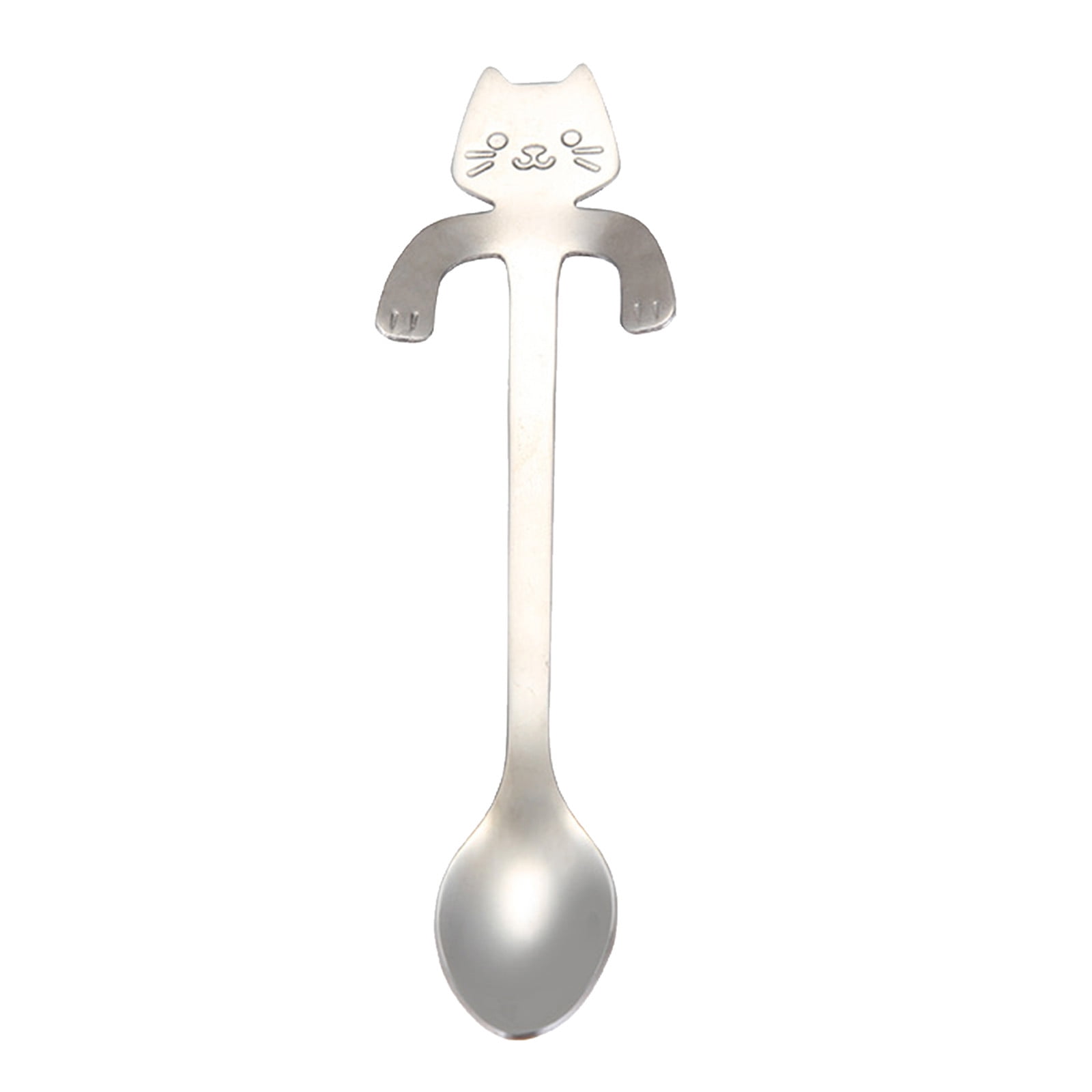 JWDX Tableware Clearance! Cat Spoon Short Handle Spoons Flatware Coffee Drinking Tools Kitchen Gadge JWDX Tableware Clearance! Cat Spoon Short Handle Spoons Flatware Coffee Drinking Tools Kitchen Gadge