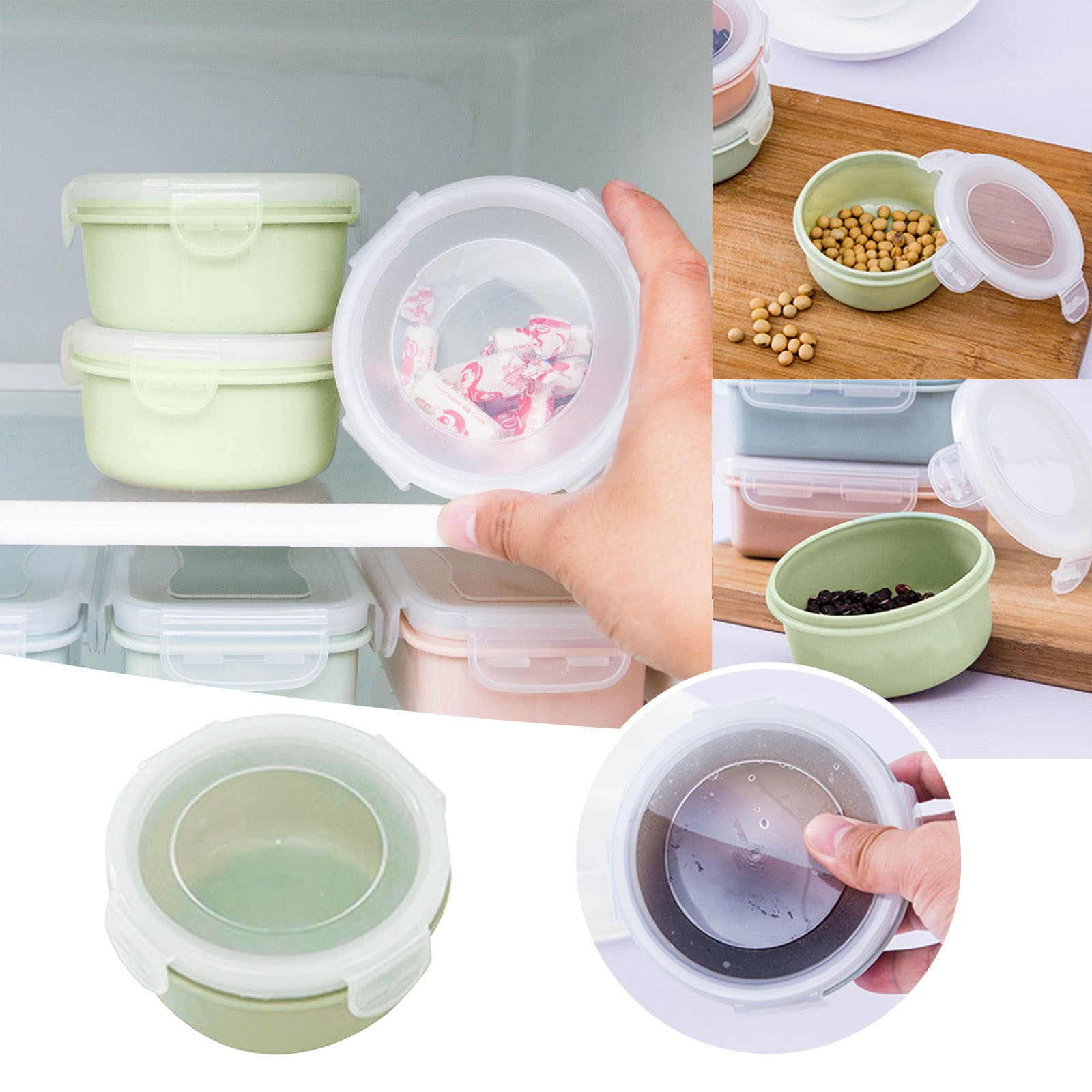 JWDX Storage Containers Clearance! Simple Refrigerator Preservation Box Small Lunch Box Kitchen Lunch Box Plastic Storage Box Sealed Box for Lunch Kitchen Arrangement