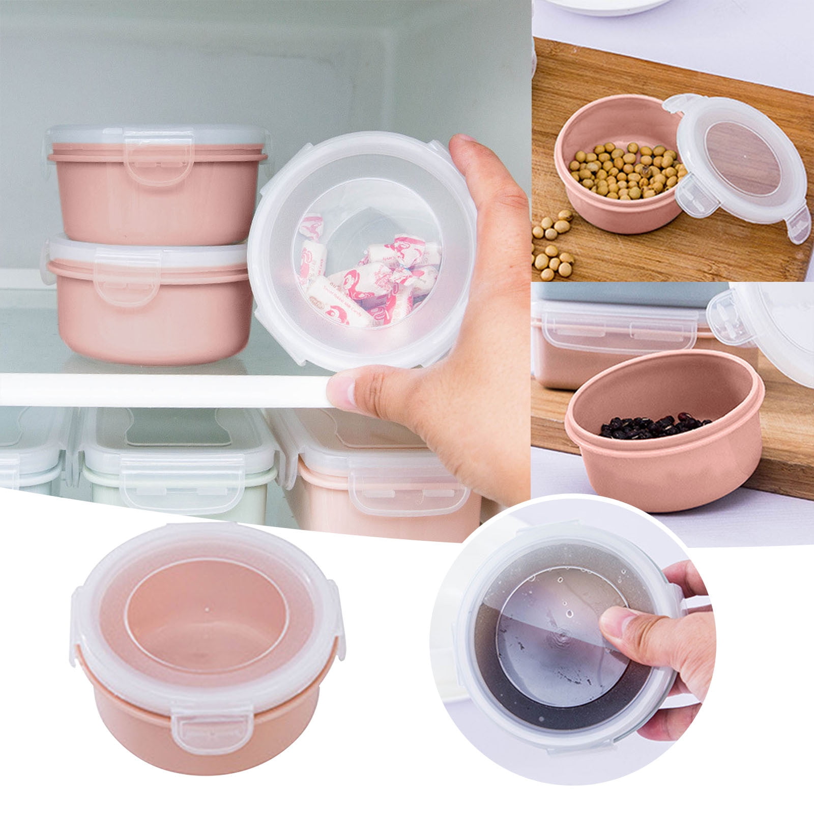 JWDX Storage Containers Clearance! Simple Refrigerator Preservation Box Small Lunch Box Kitchen Lunch Box Plastic Storage Box Sealed Box for Lunch Kitchen Arrangement