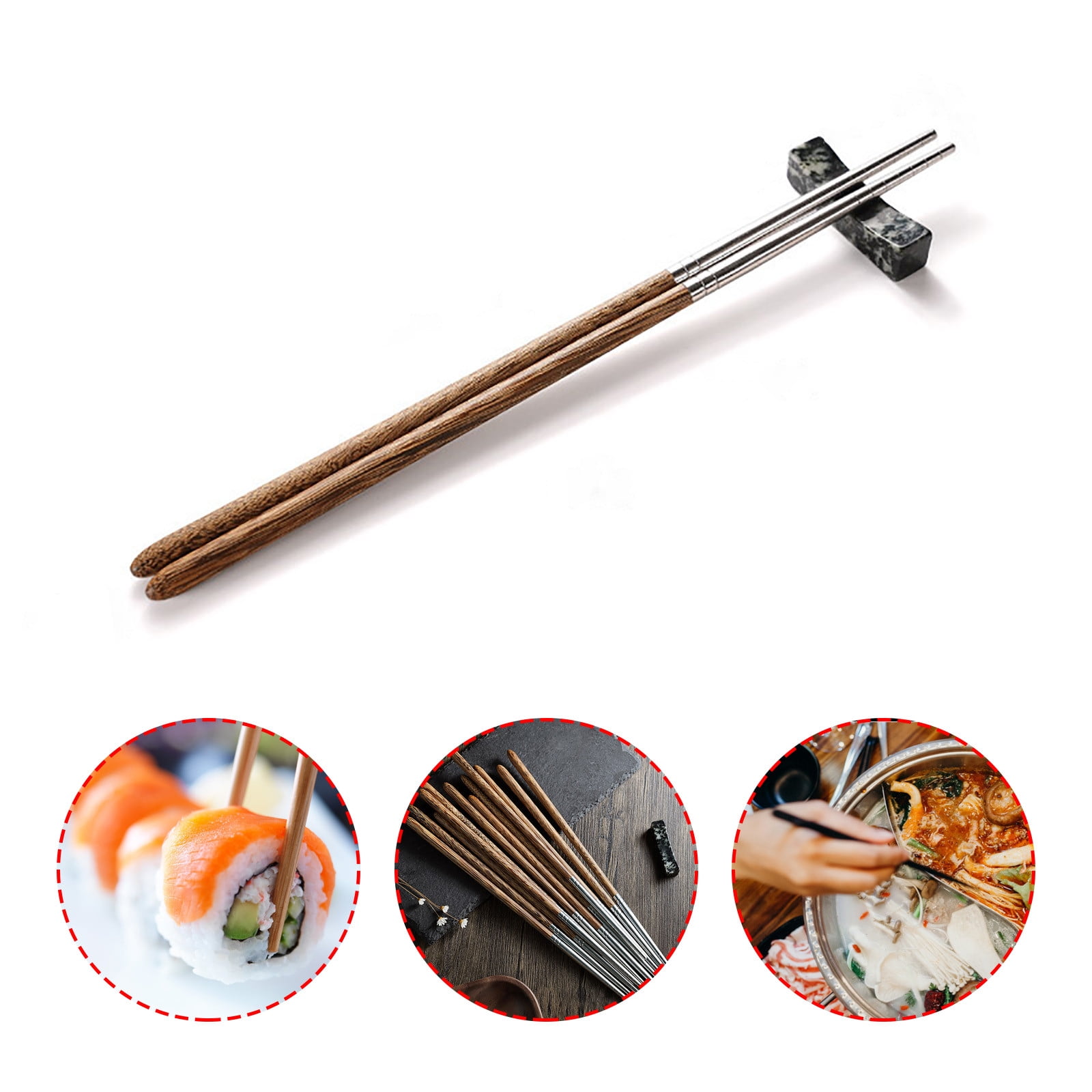 JWDX Tableware Clearance! Household High-Grade Non-Lacquered Non-Slip Light Chopsticks Wooden Luxury Kitchen,Dining Bar