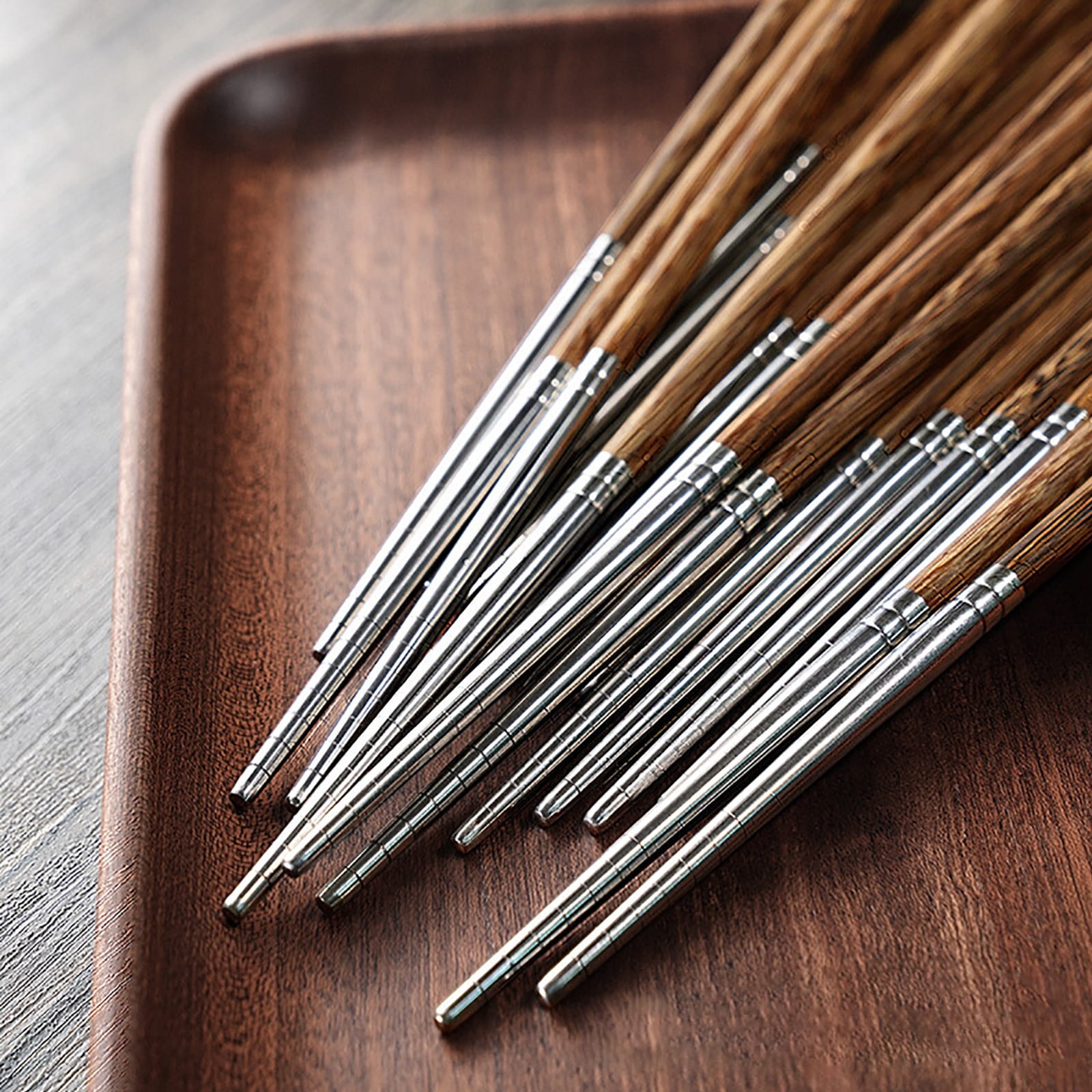 JWDX Tableware Clearance! Household High-Grade Non-Lacquered Non-Slip Light Chopsticks Wooden Luxury Kitchen,Dining Bar