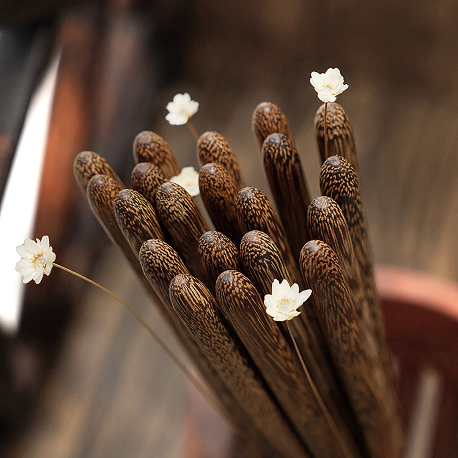 JWDX Tableware Clearance! Household High-Grade Non-Lacquered Non-Slip Light Chopsticks Wooden Luxury Kitchen,Dining Bar