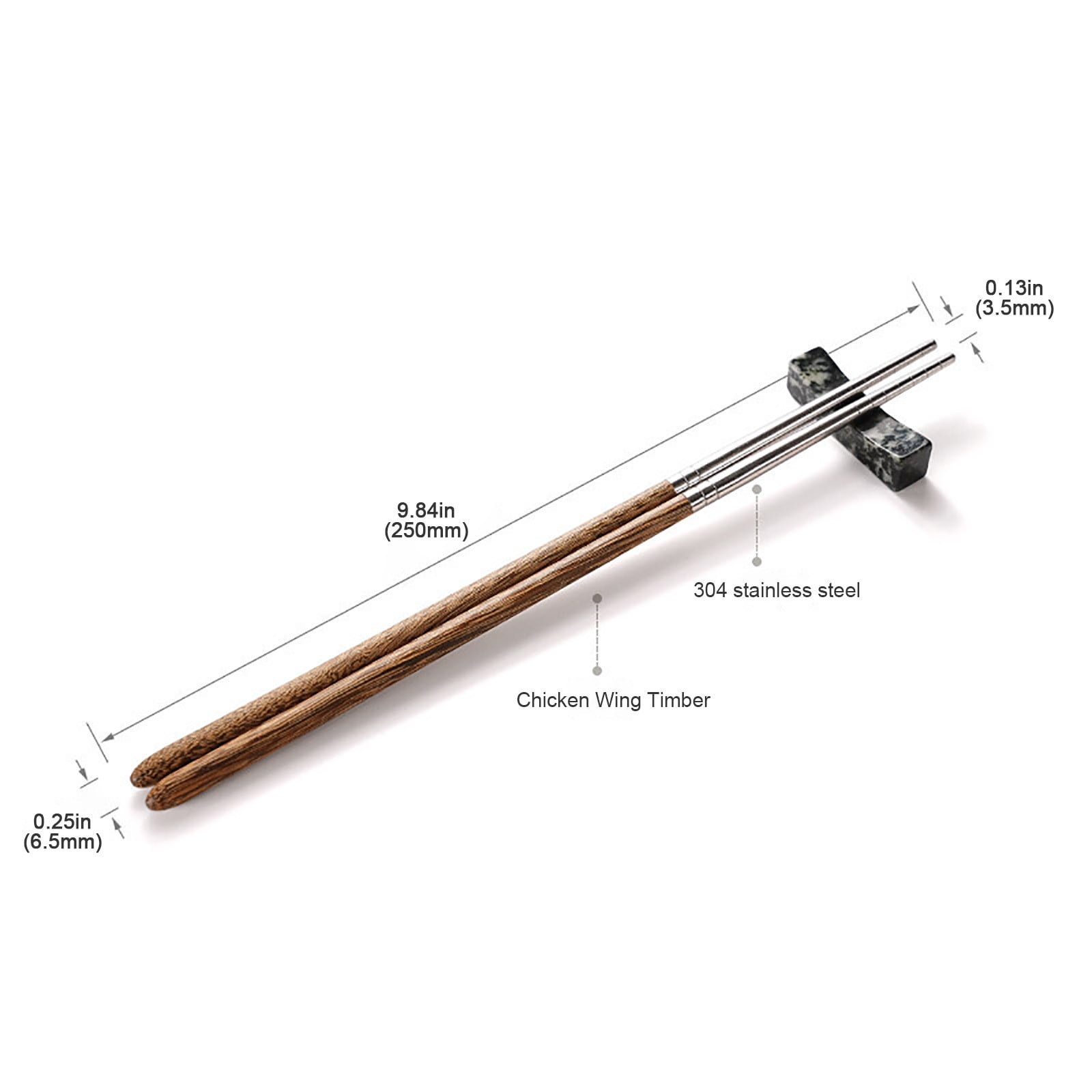 JWDX Tableware Clearance! Household High-Grade Non-Lacquered Non-Slip Light Chopsticks Wooden Luxury Kitchen,Dining Bar