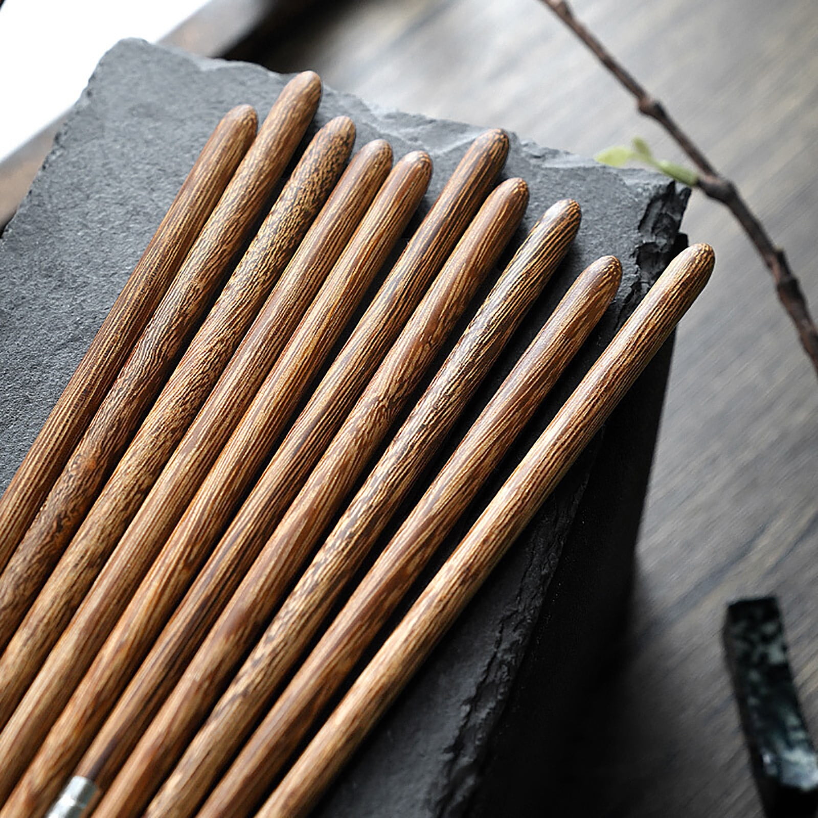 JWDX Tableware Clearance! Household High-Grade Non-Lacquered Non-Slip Light Chopsticks Wooden Luxury Kitchen,Dining Bar