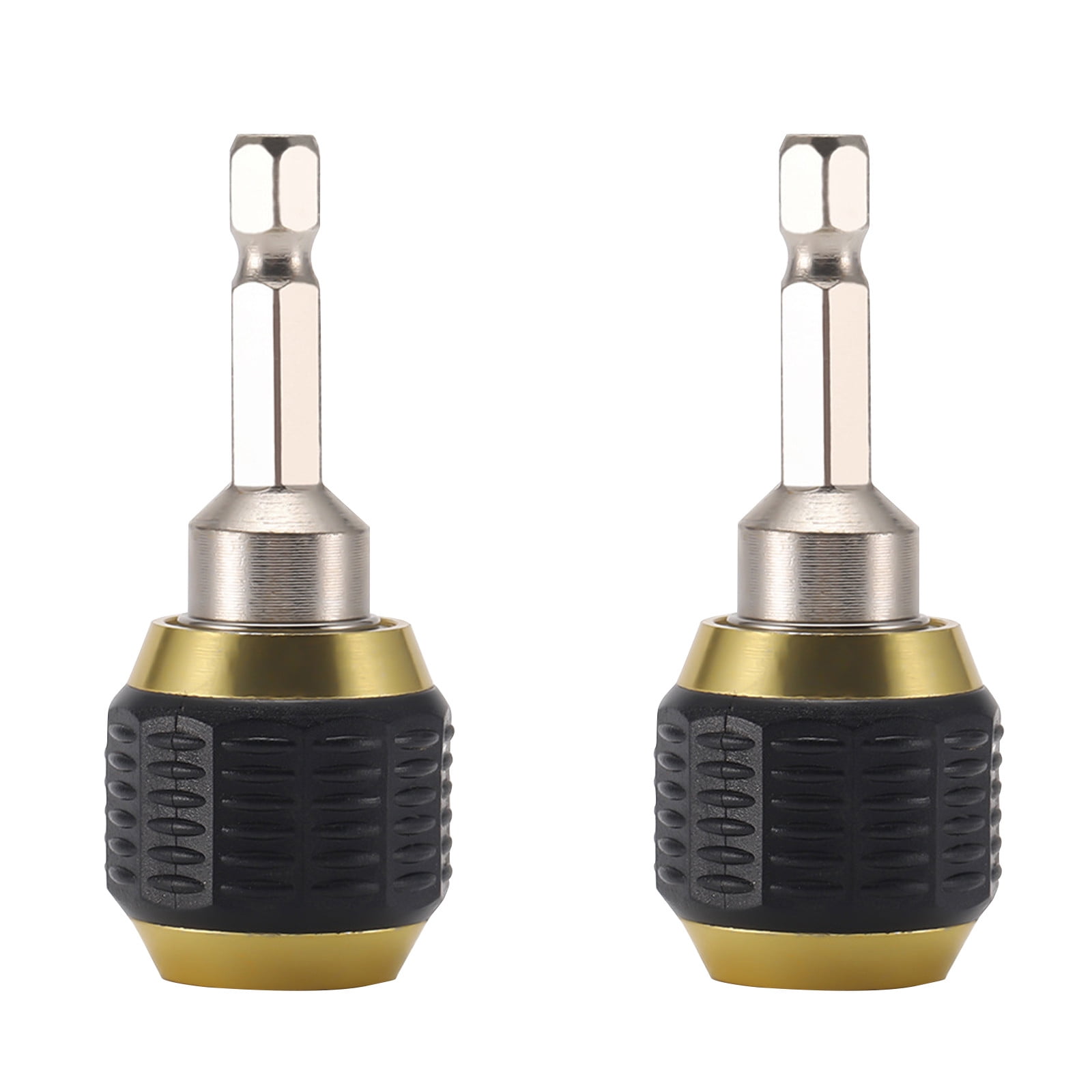 JWDX Electrical Tools Clearance! 2Pcs Quick Connect Drill Chuck Tools, Drill 1/4 Coupling Shank Quick Drill Chuck Holder Drill Bit 60Mm Bit Tool Hex Tools and Home Improvement Black